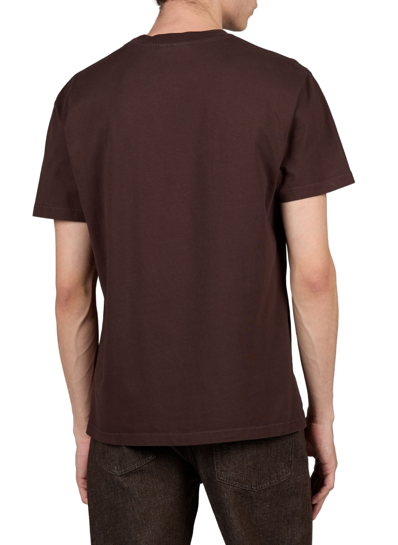 Tee-shirt brodé en coton MAISON LABICHE Marron