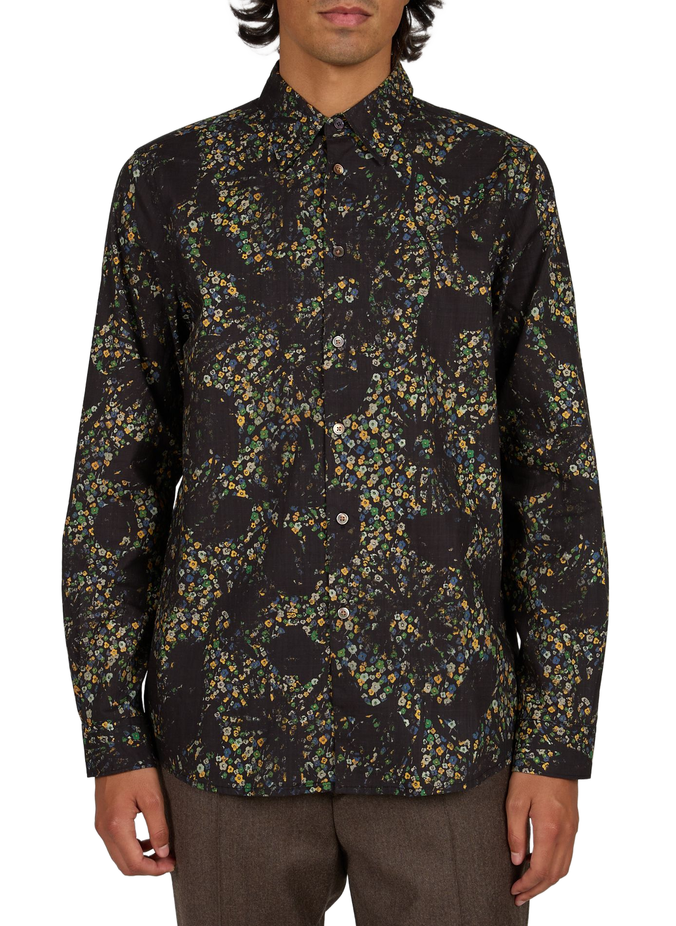 Printed straight shirt PAUL SMITH Black
