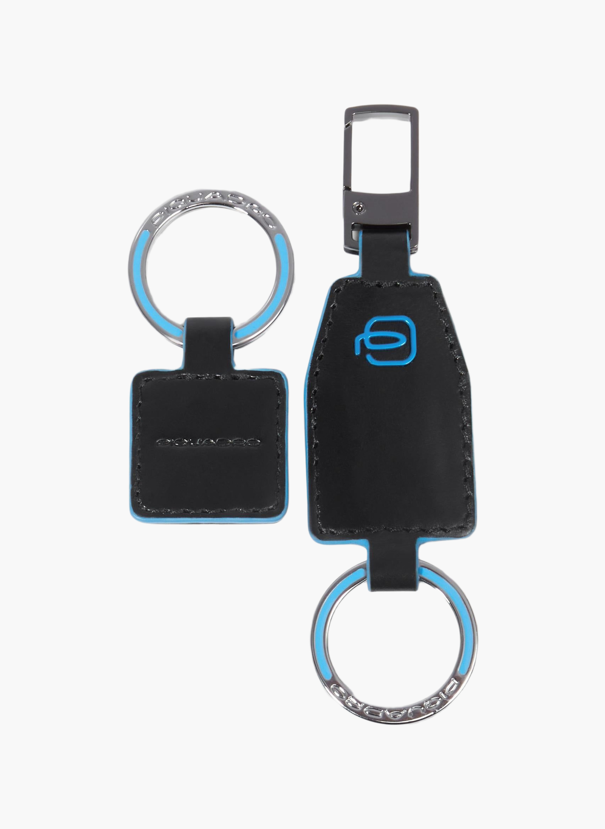 Porte-clés en cuir divisible PIQUADRO Noir