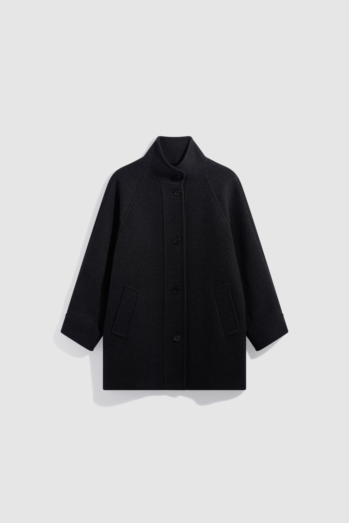 Manteau droit à col montant - avry GERARD DAREL Gris