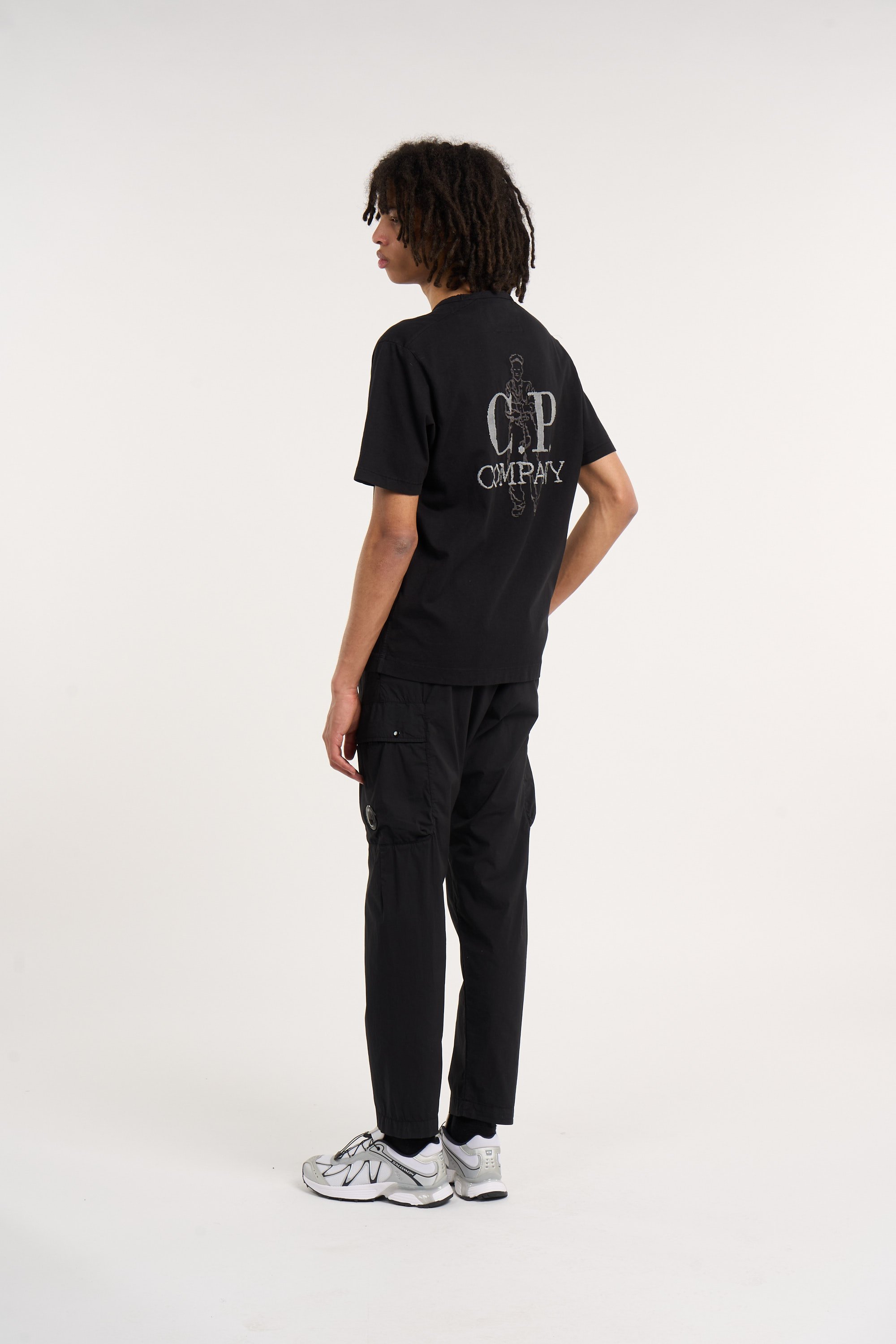 Cargo pants cargo pant in 50 fili stretch CP COMPANY Noir