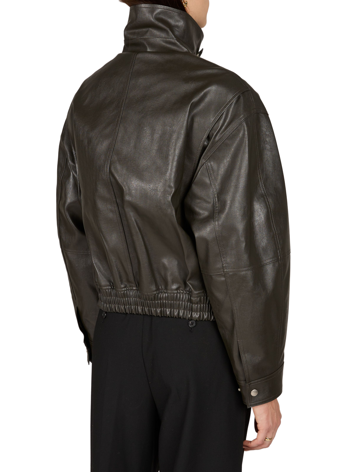 Blouson ample col classique zippé DUNST Gris