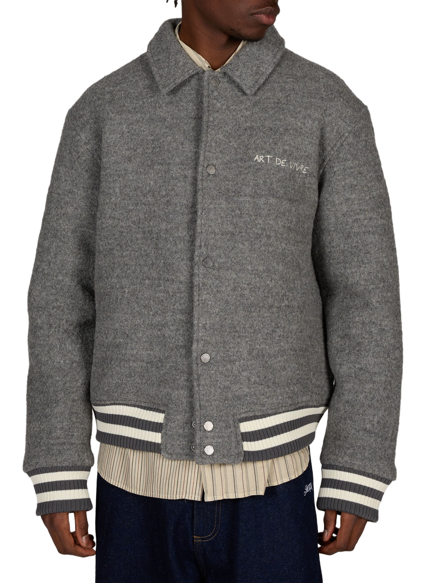 Nicot Art de Vivre Jacke aus Wolle MAISON LABICHE Grau