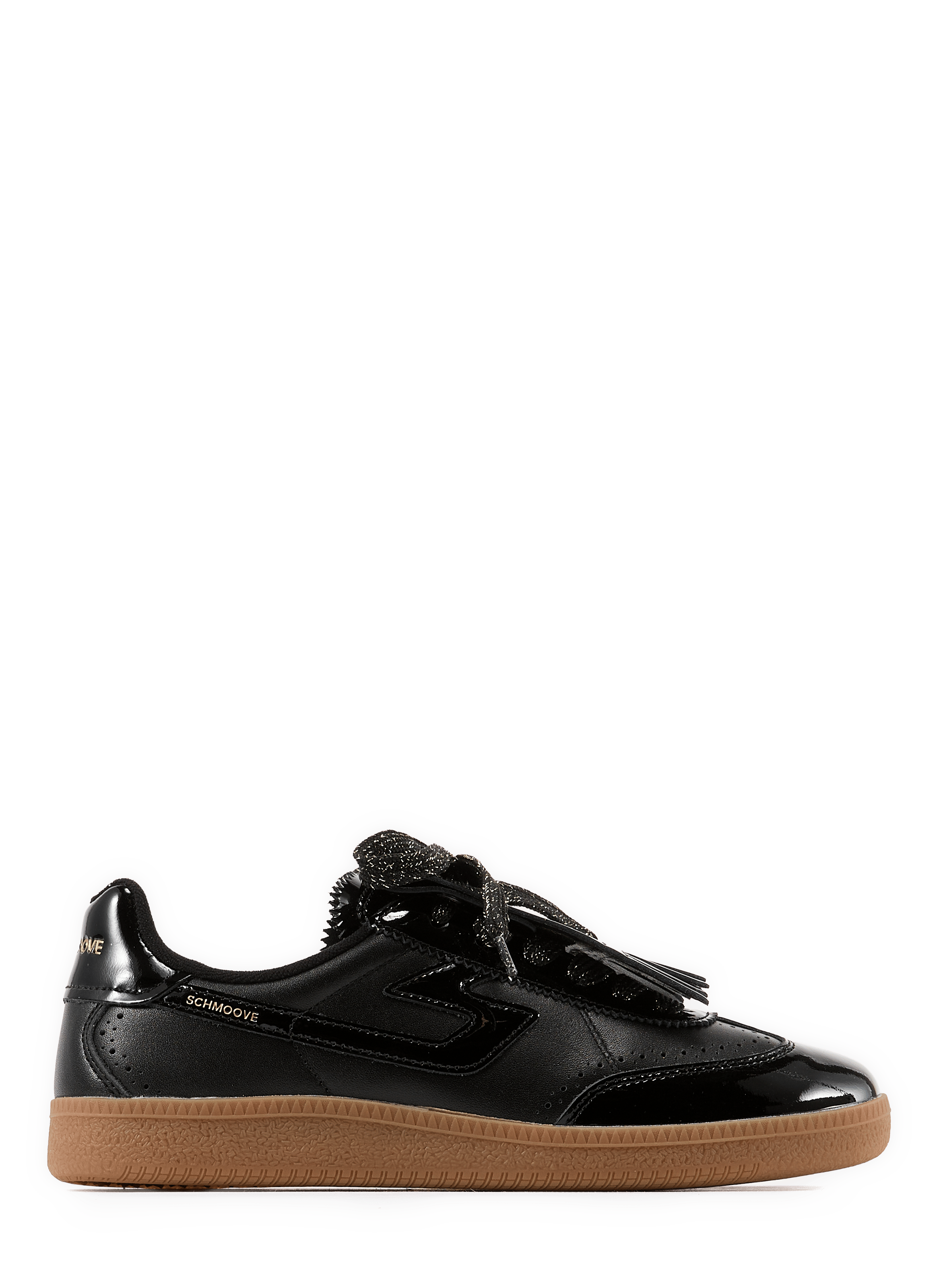 Baskets basses vernis en cuir mélangé SCHMOOVE Schwarz