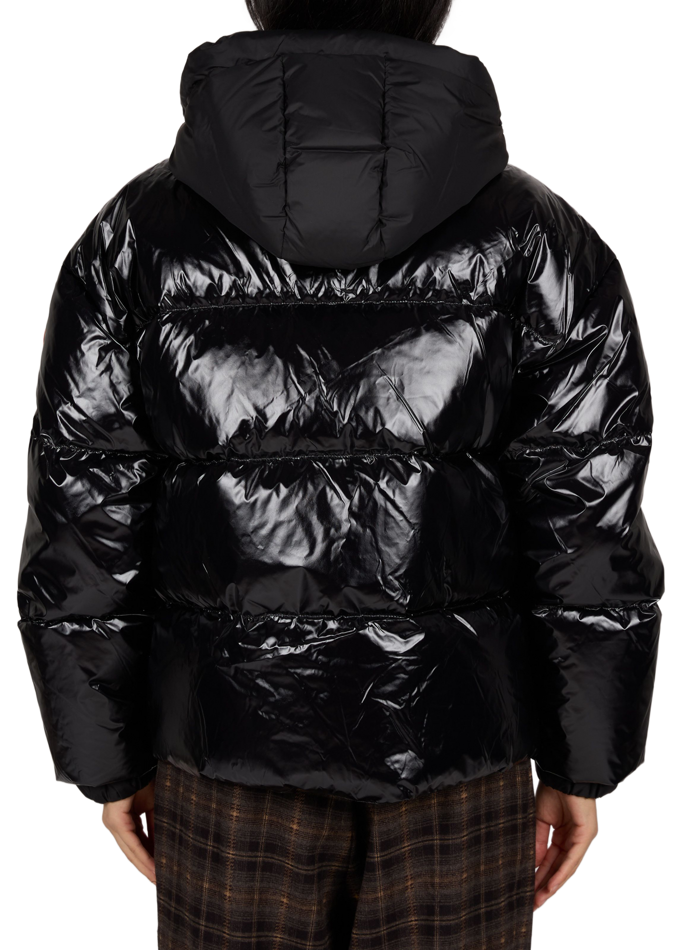 LILIBRIGHT short shiny puffer jacket GERTRUDE Black