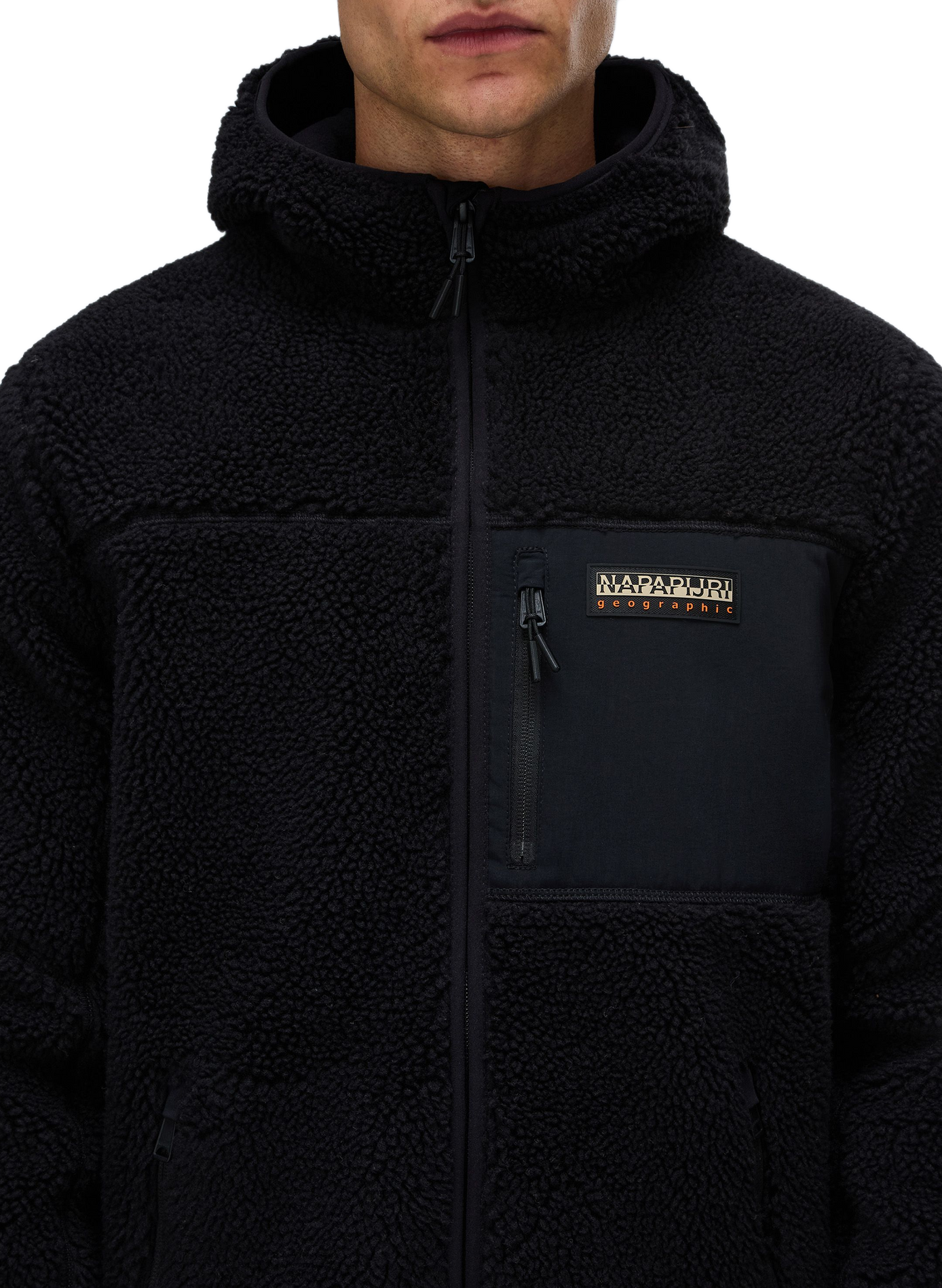 Polaire zippée droite à capuche  NAPAPIJRI Noir