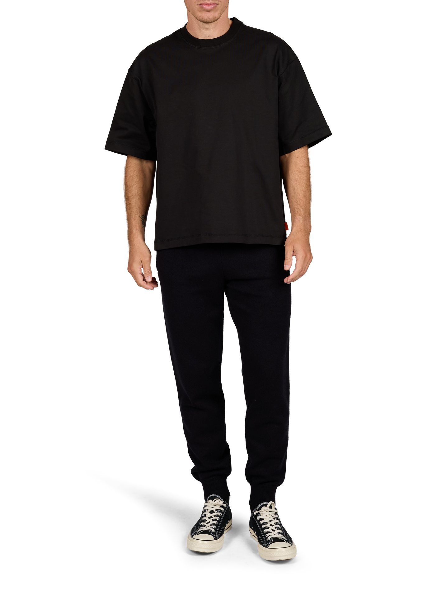 Oversize T-Shirt aus Baumwolle GERTRUDE Schwarz