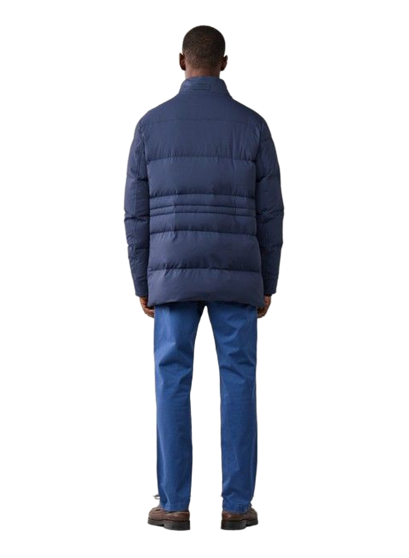 Straight jacket with high collar FACONNABLE Blue