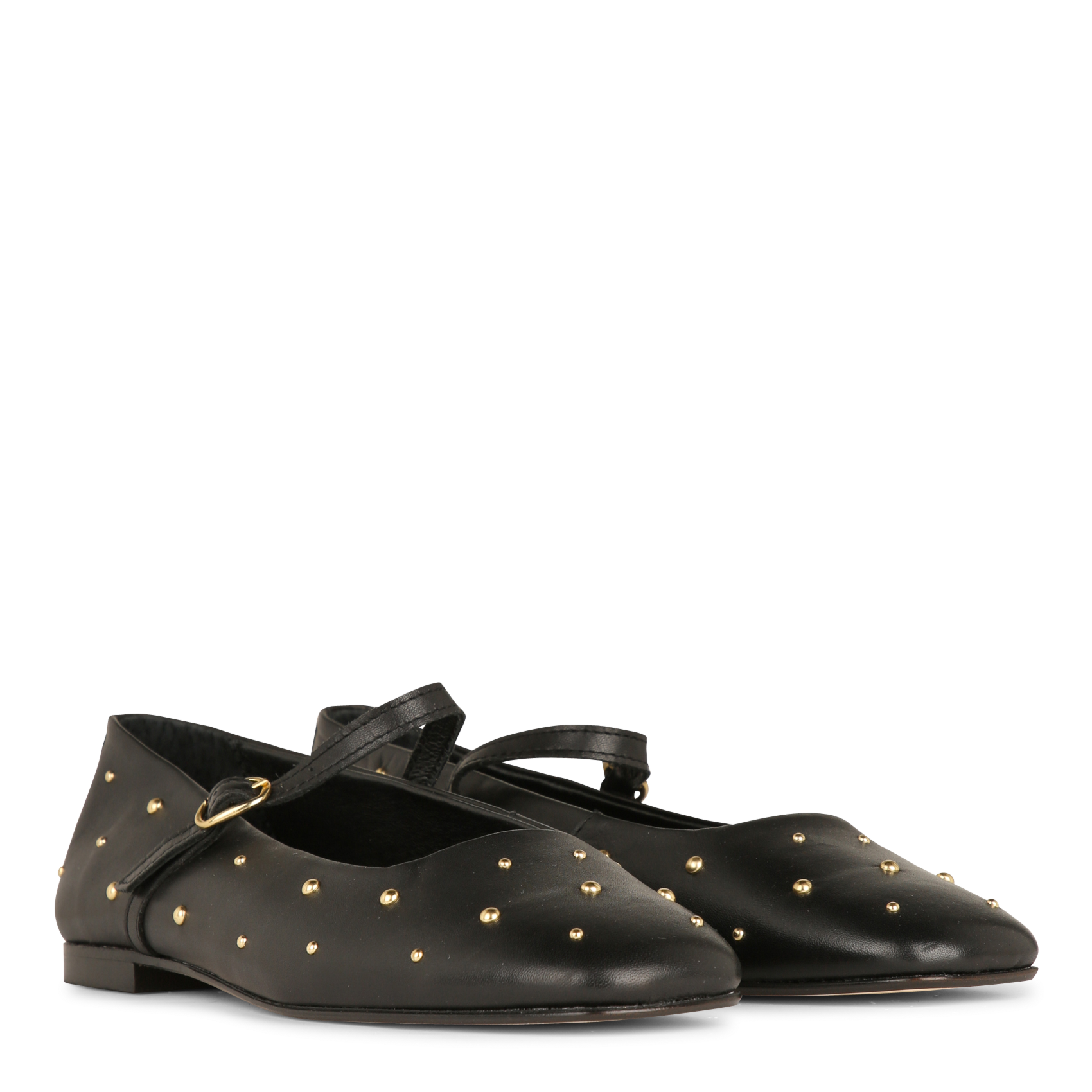 Ballerina's met leren bandje LA FEE MARABOUTEE Zwart