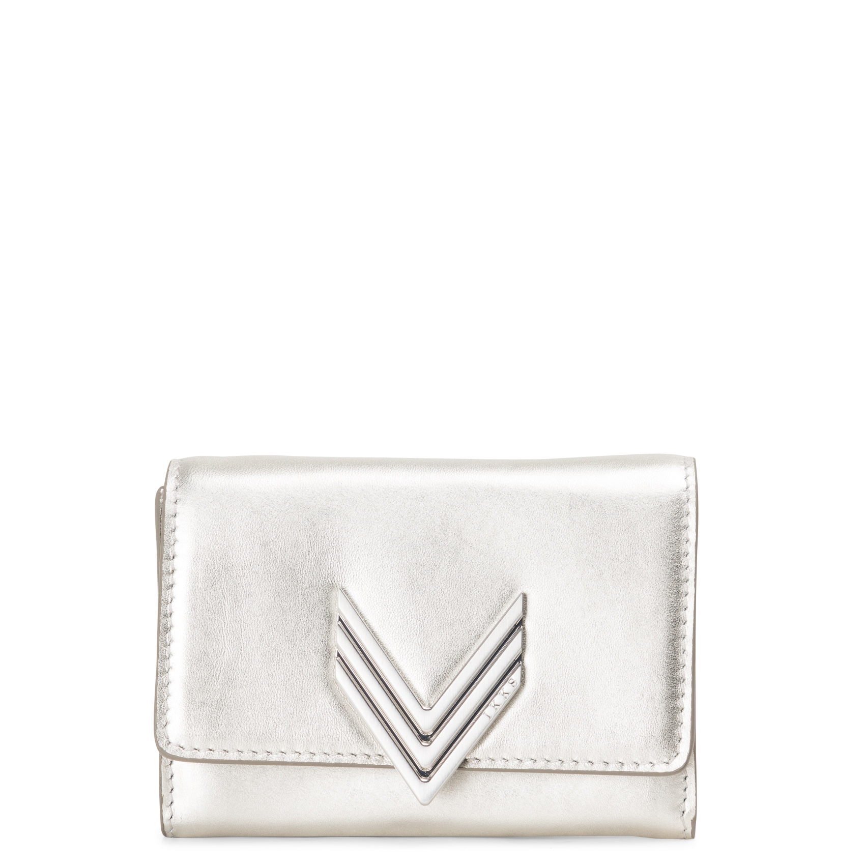 Portefeuille en cuir métallisé 111 wallet