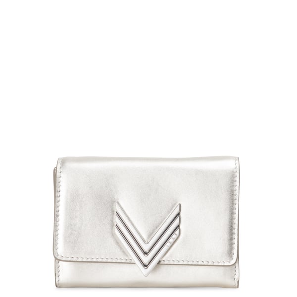 Portefeuille en cuir métallisé 111 wallet