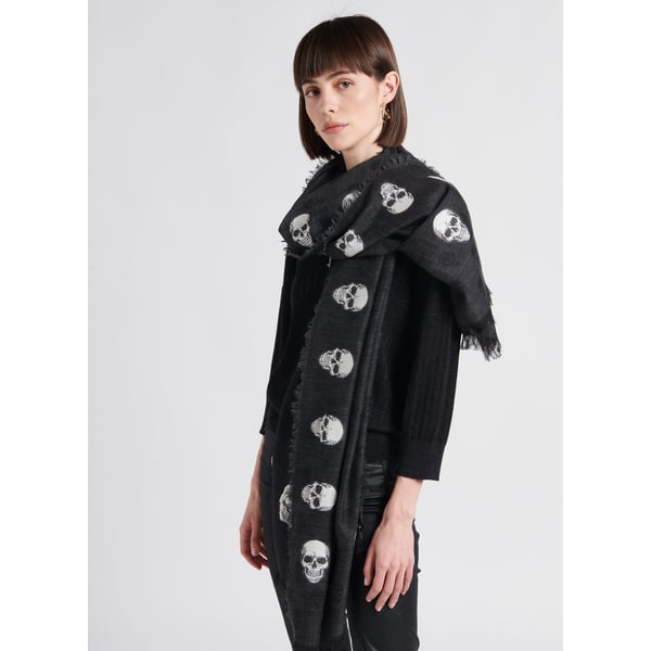 Foulard imprimé tête de mort