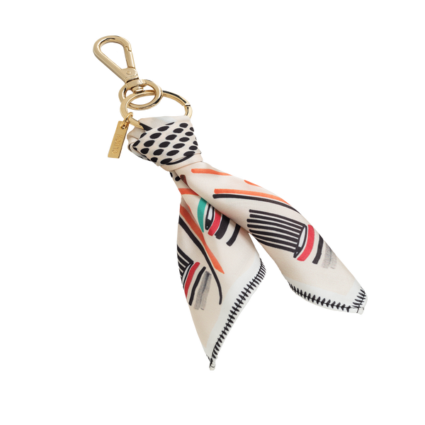 Cluoh Ethnic Keyring In White