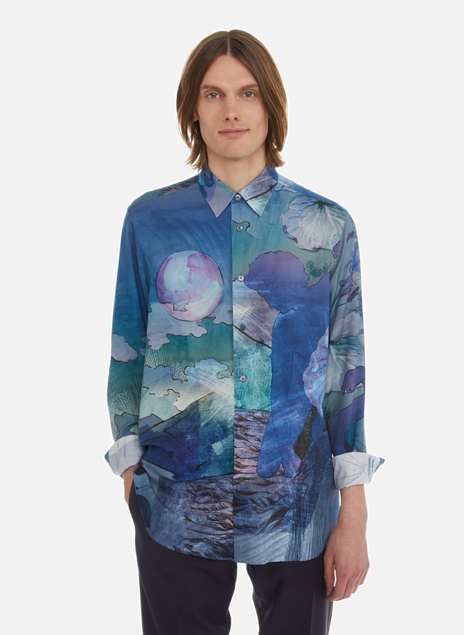Paul Smith: Chemise mauve à motif fleuri | France Paul Smith: Chemise mauve à motif fleuri | France