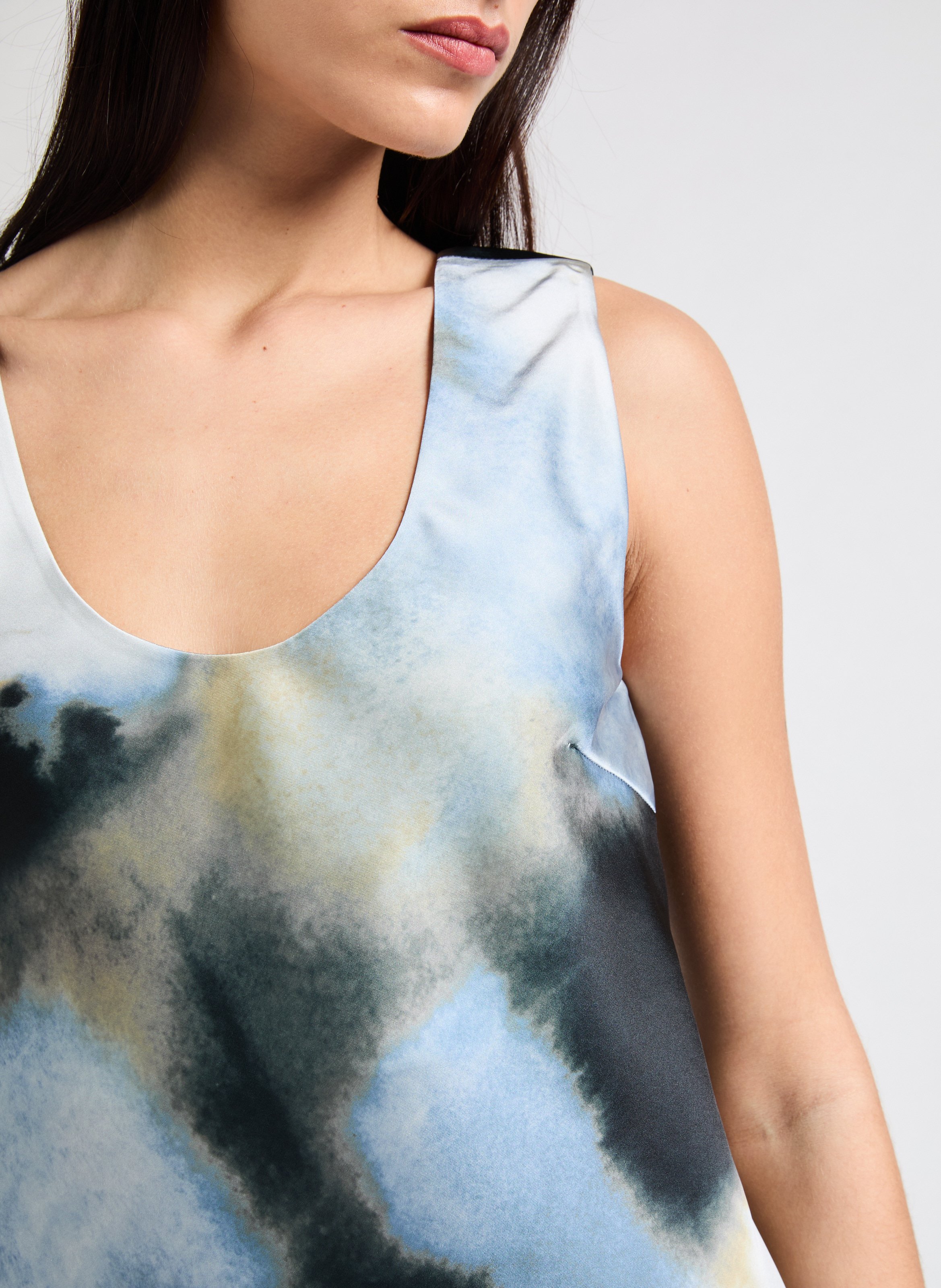 Top satiné SAMSOE SAMSOE Bleu