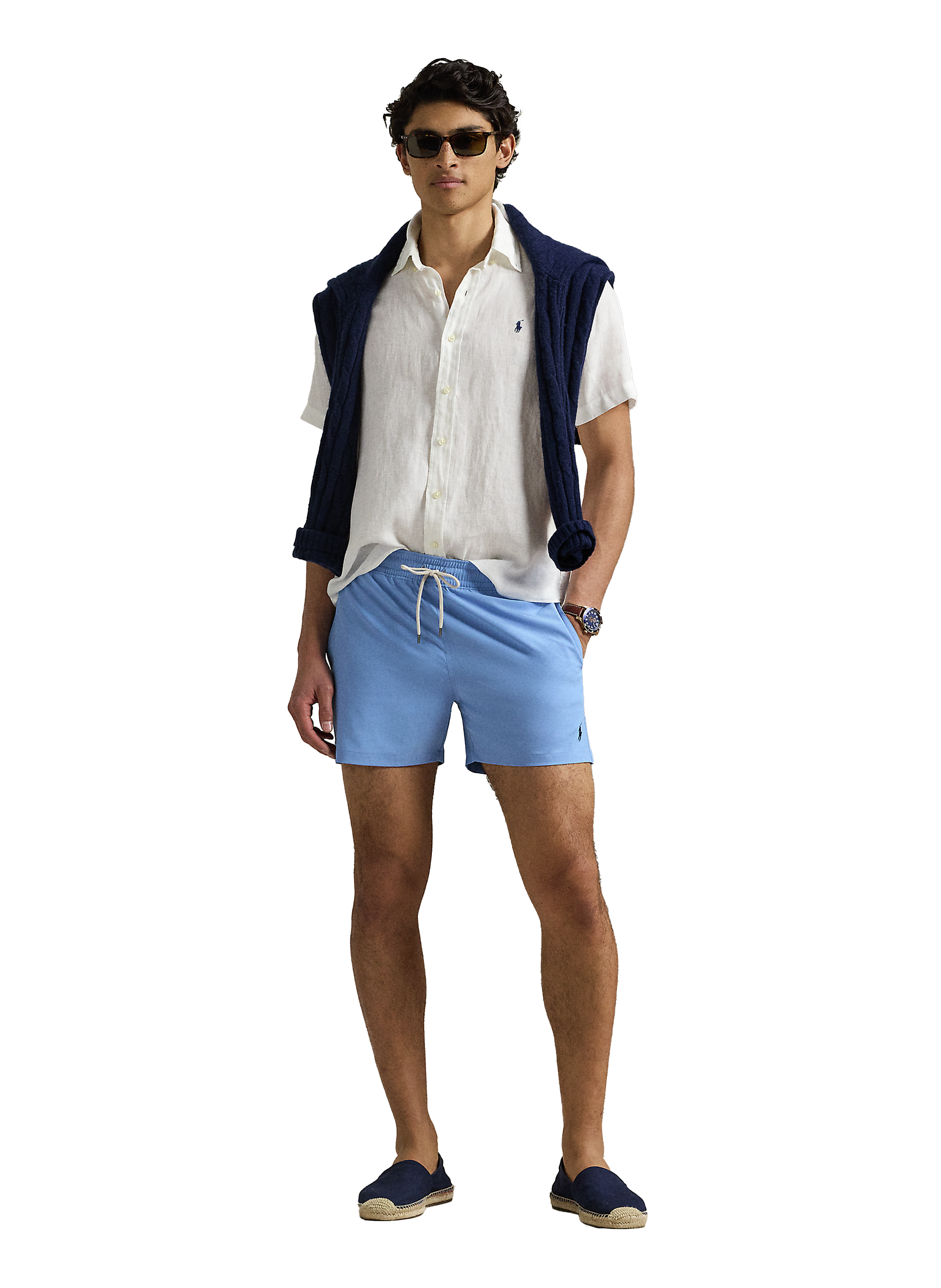 Short de bain uni POLO RALPH LAUREN Bleu