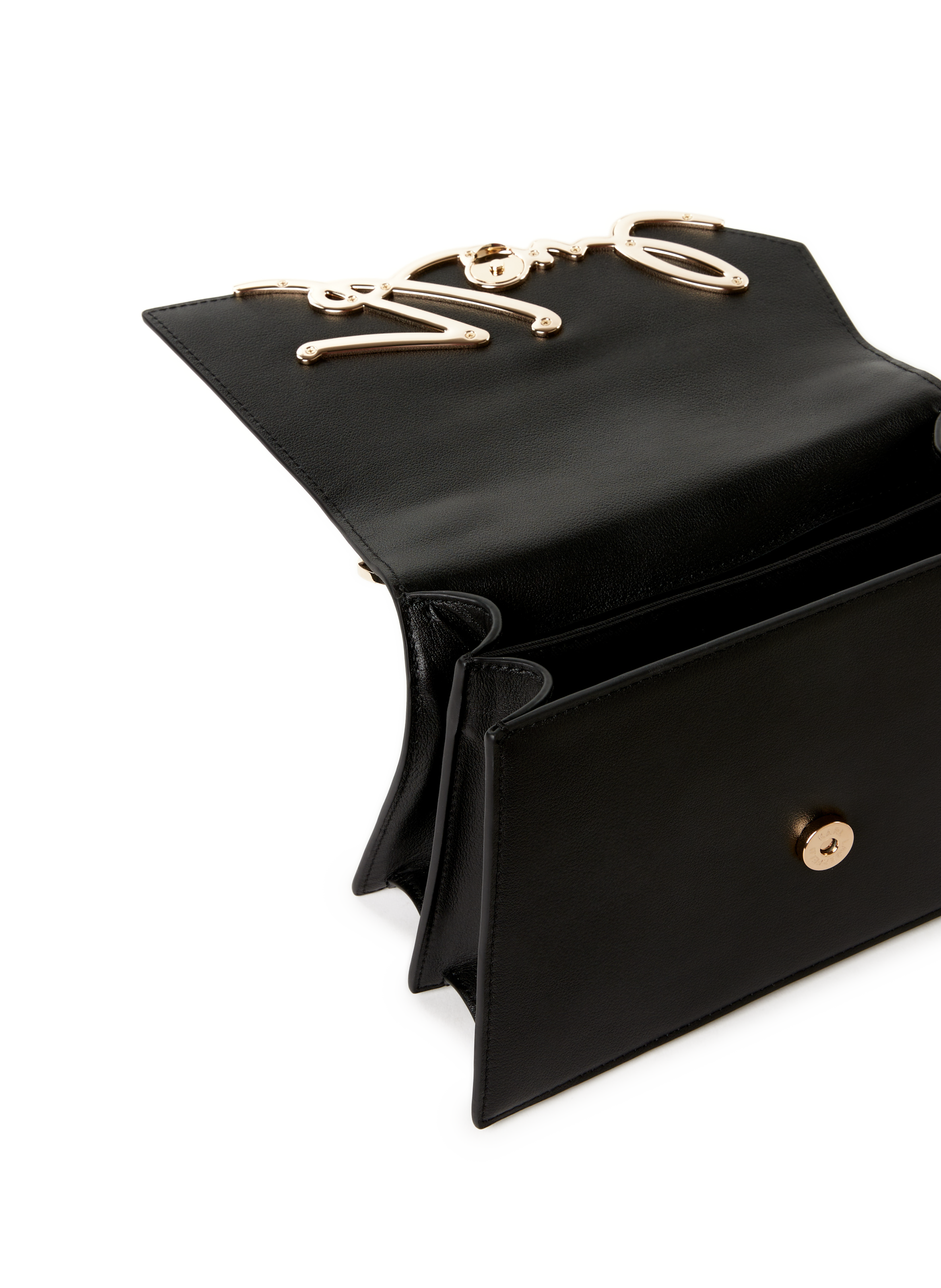 Sac à main en cuir KARL LAGERFELD Noir