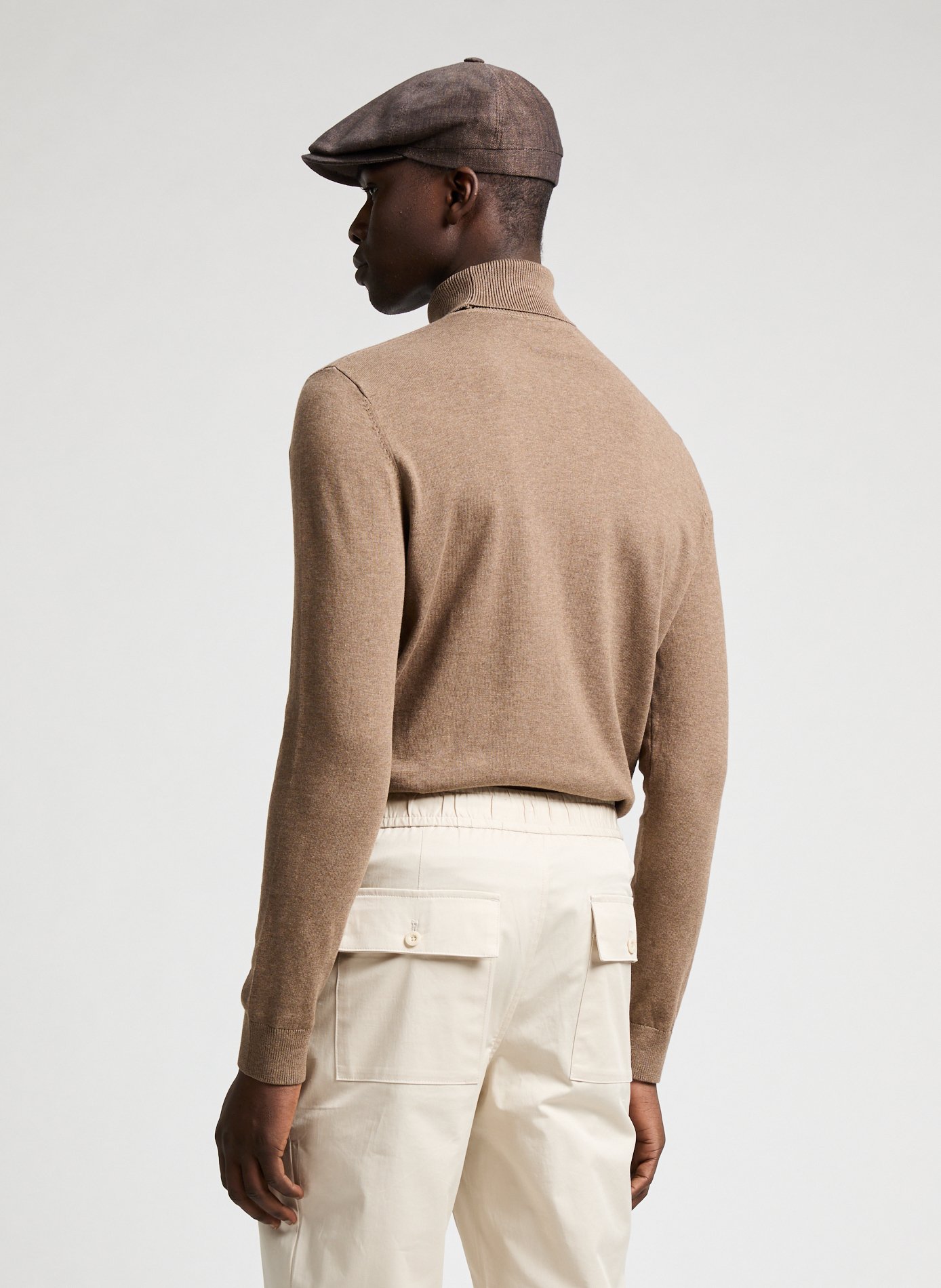 Turtleneck jumper SELECTED Beige