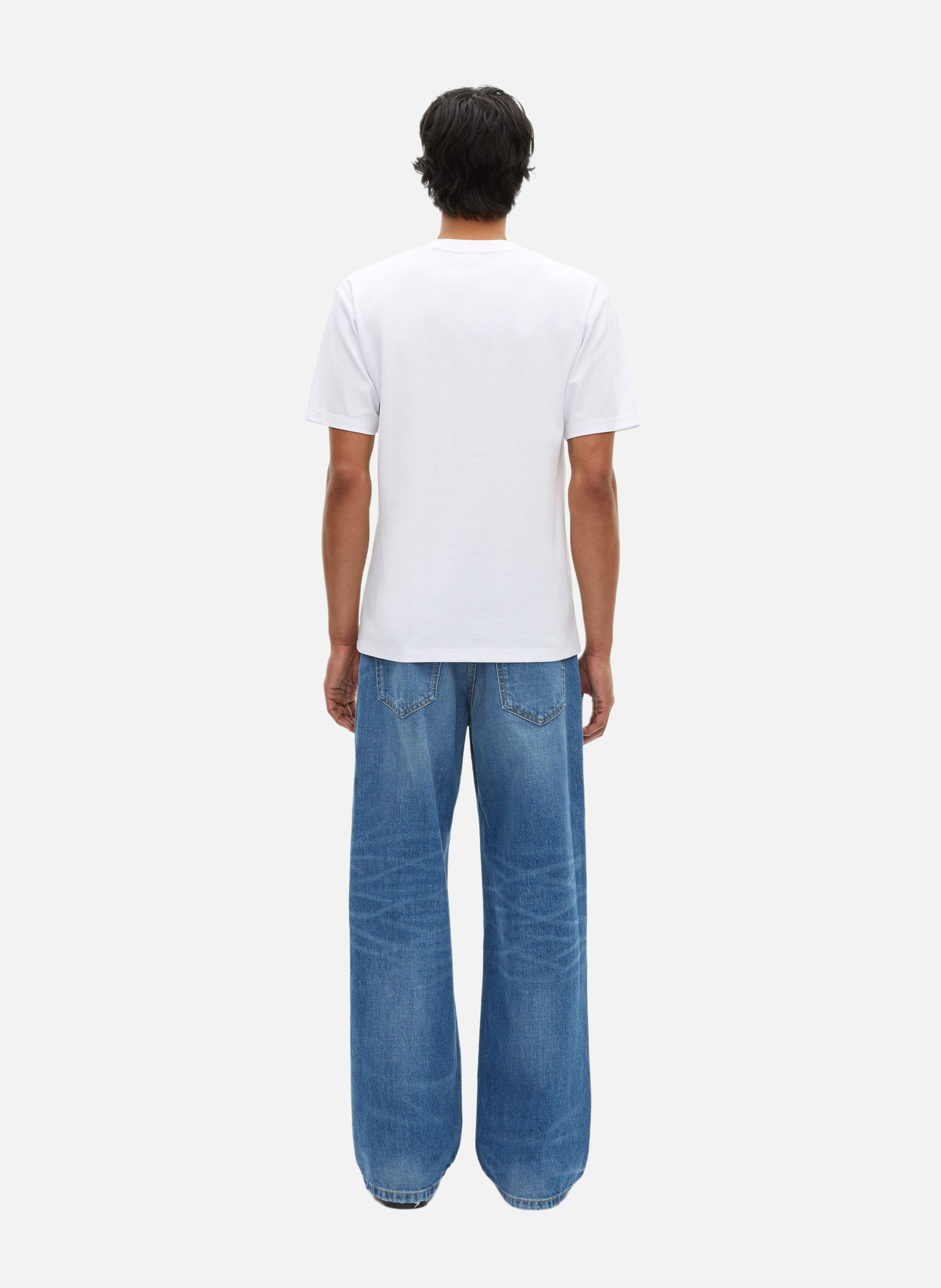 T-shirt mixte droit uni THE KOOPLES Blanc