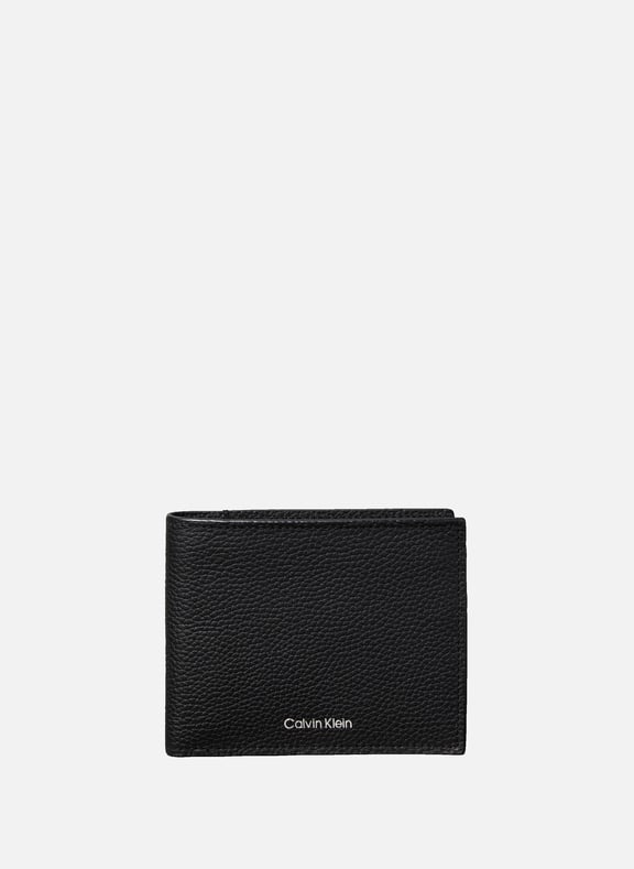 Portefeuille en cuir de vache Noir by CALVIN KLEIN CALVIN KLEIN Portefeuille en cuir de vache Noir