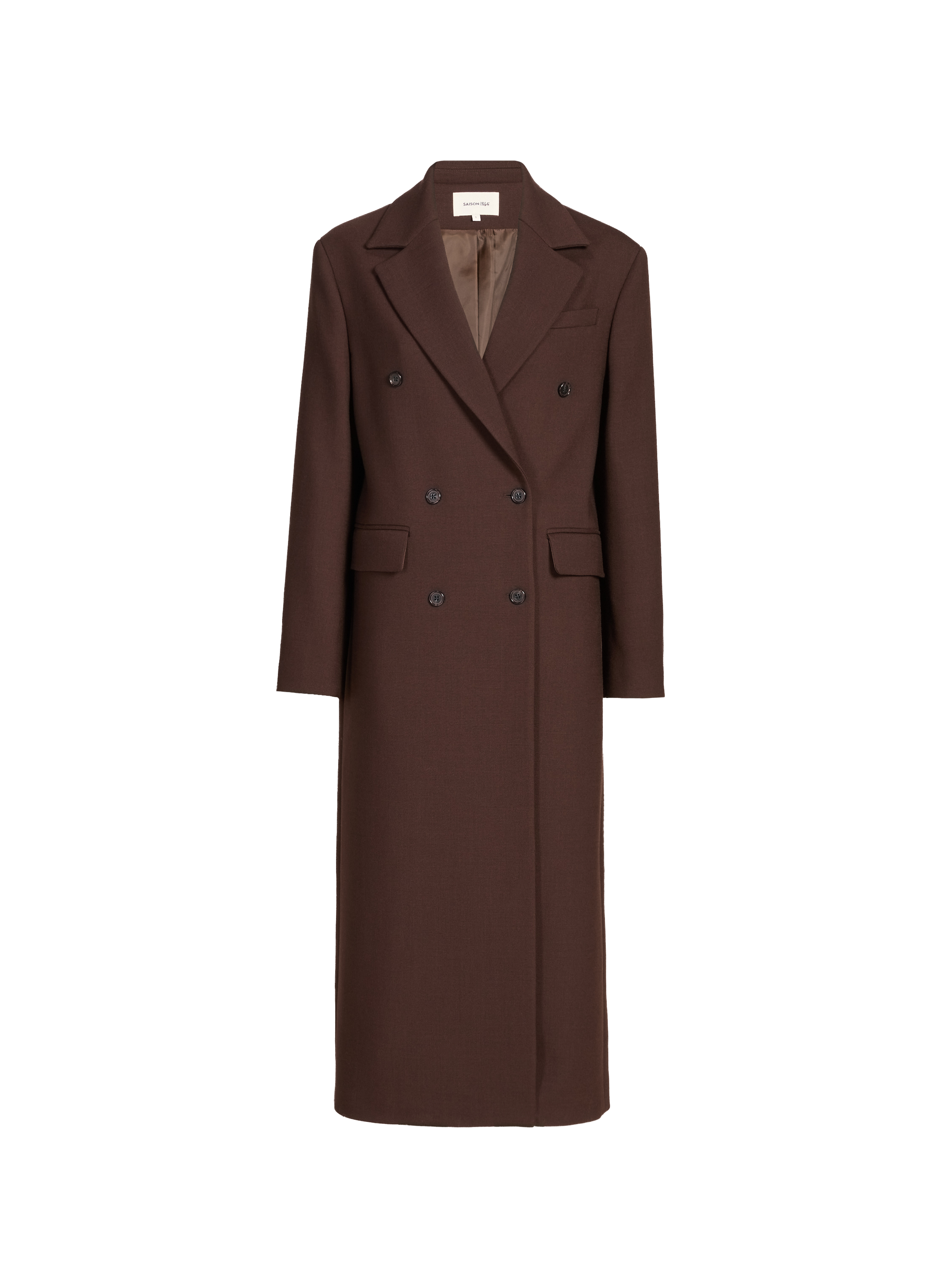 Straight and oversized coat Utah SAISON 1865 Brown