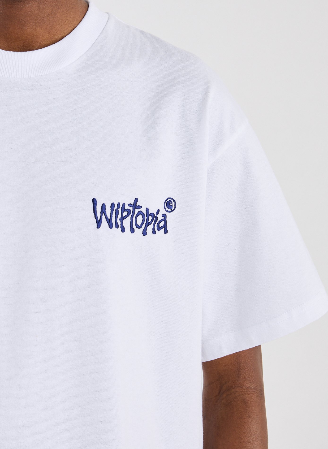 T-shirt with embroidery CARHARTT WIP White