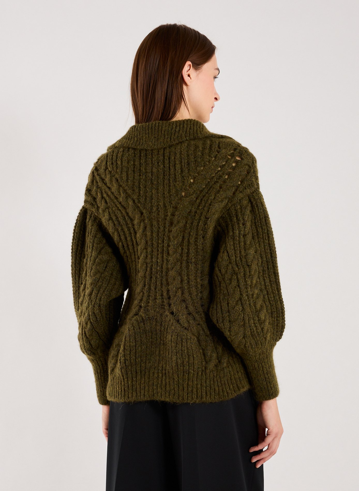 Knitted cardigan SIMONE ROCHA Khaki