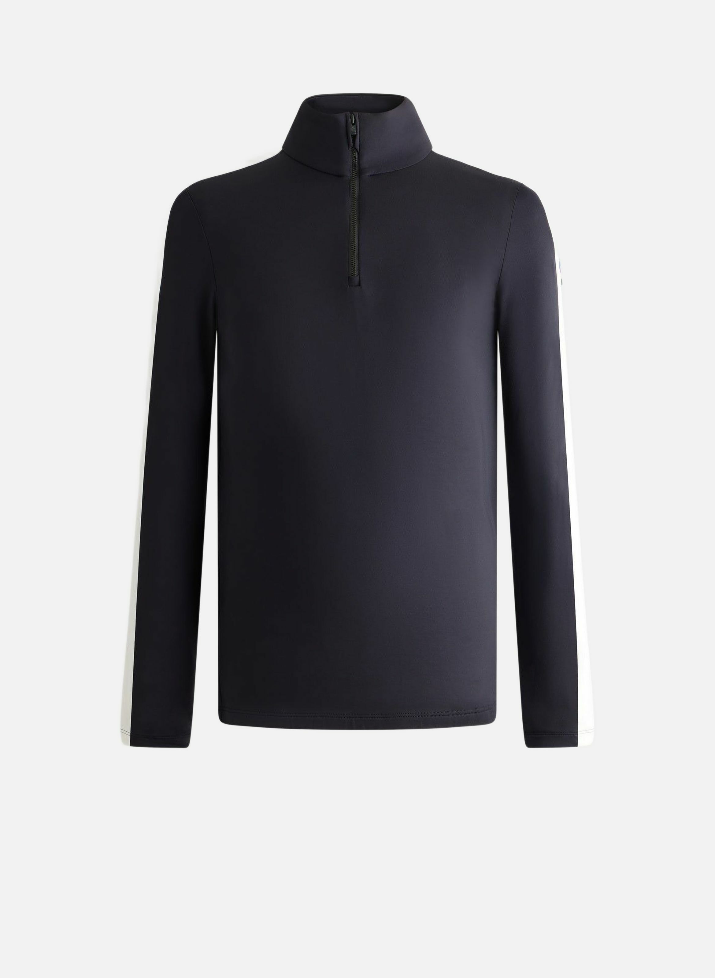 Sous pull de ski alpille col montant coupe ajustée Noir