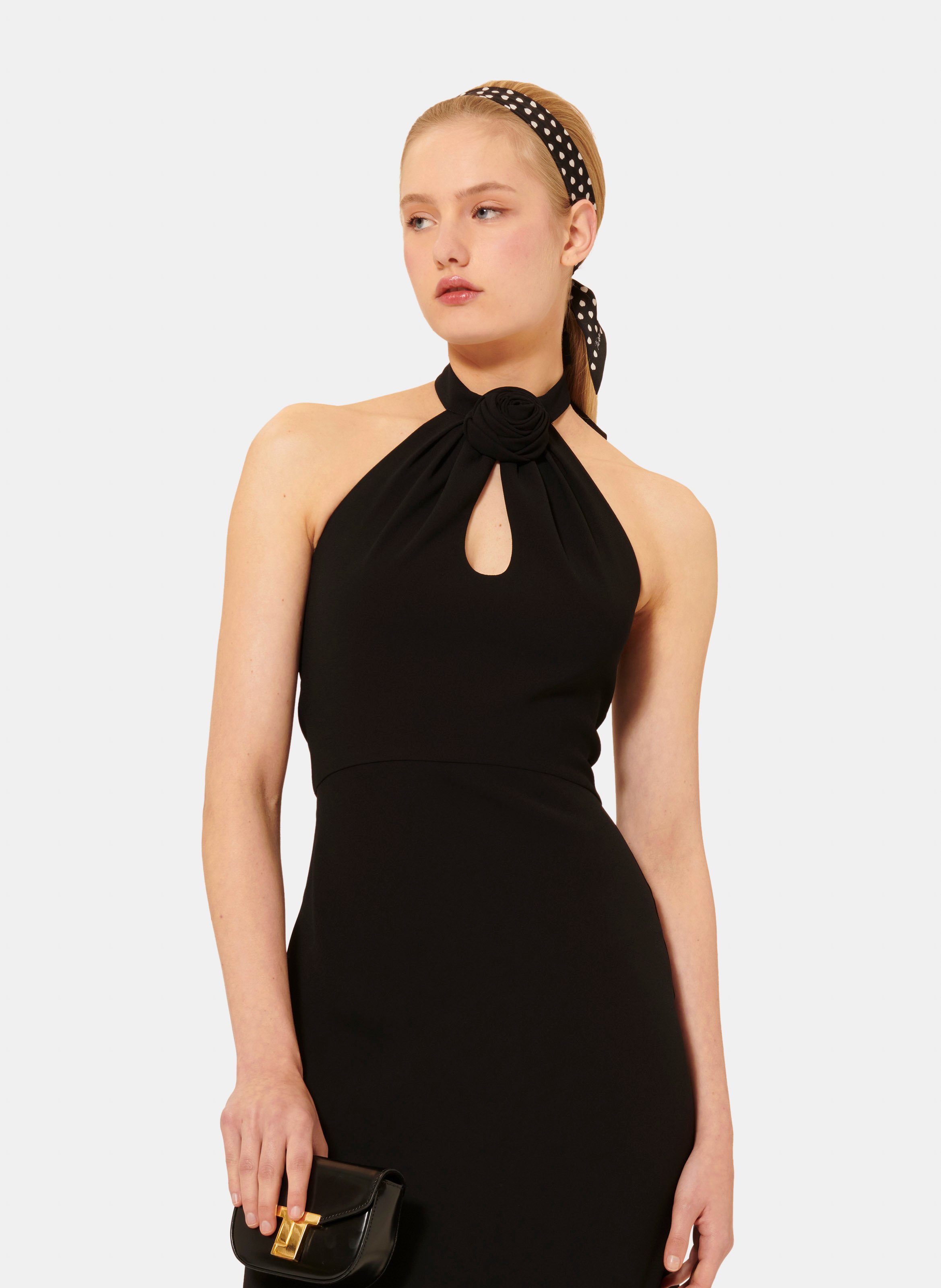 Robe rosange TARA JARMON Noir