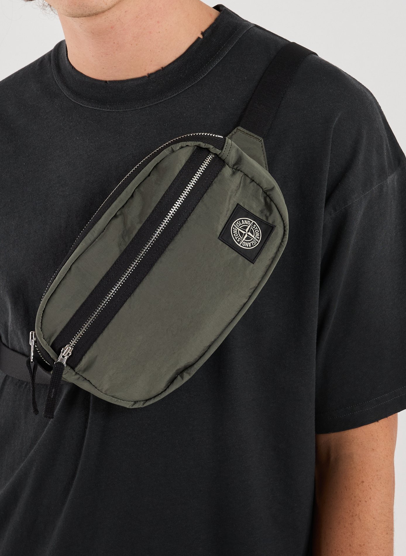 Sac banane uni STONE ISLAND Gris