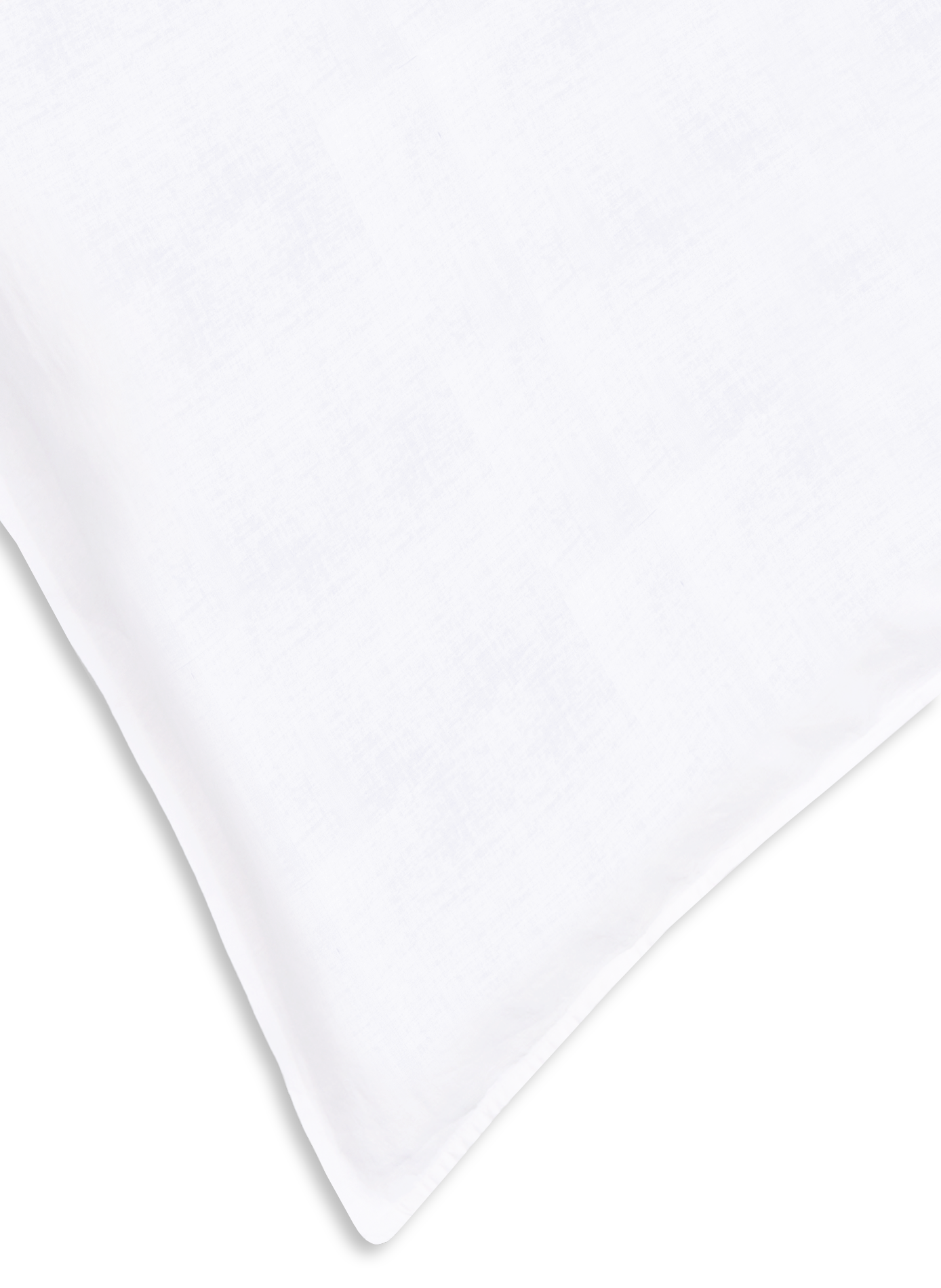 Taie d'oreiller en lin lavé AU PRINTEMPS PARIS Blanc