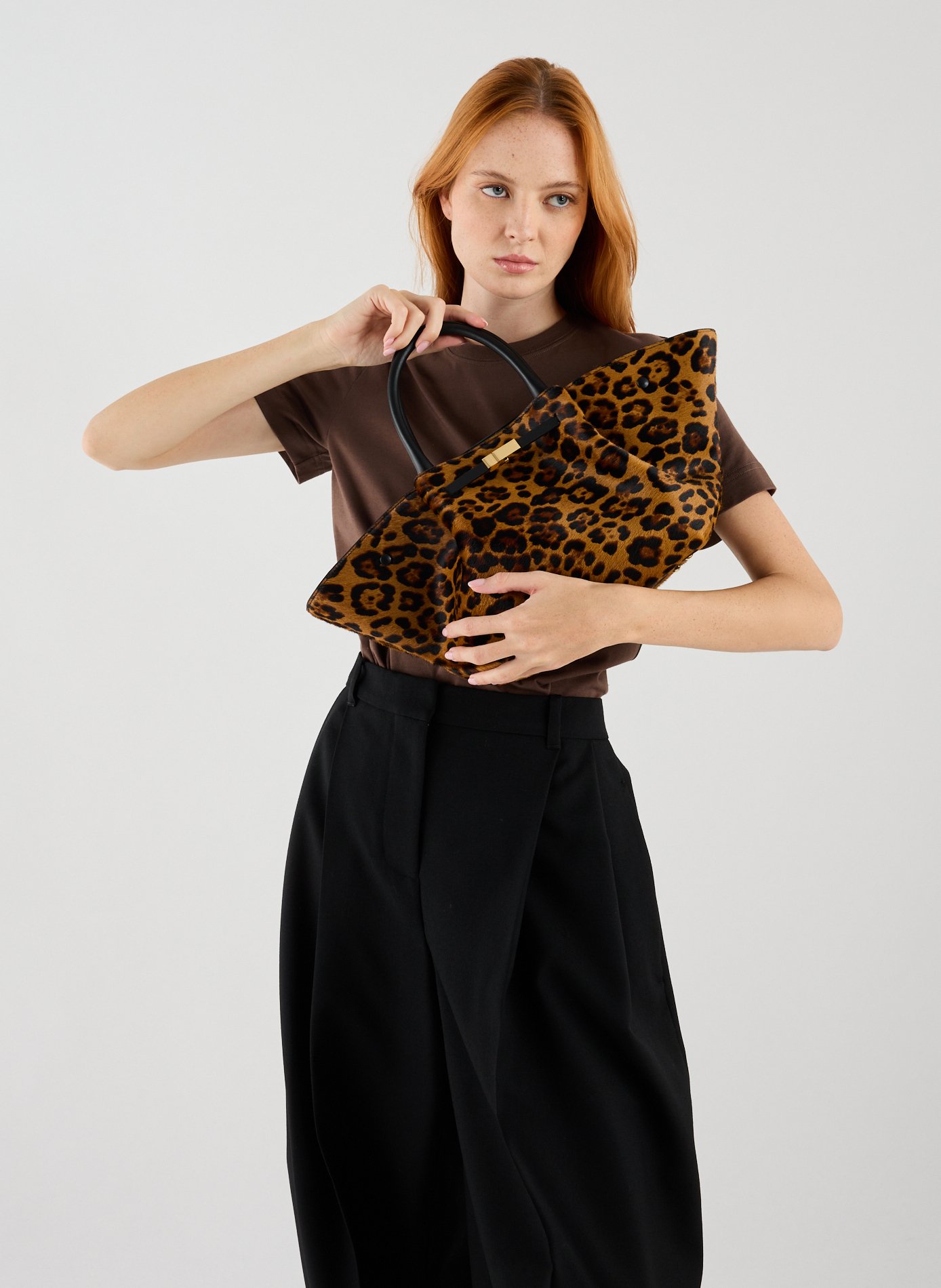 Sac à main en cuir et coton DEMELLIER LONDON Multicolore