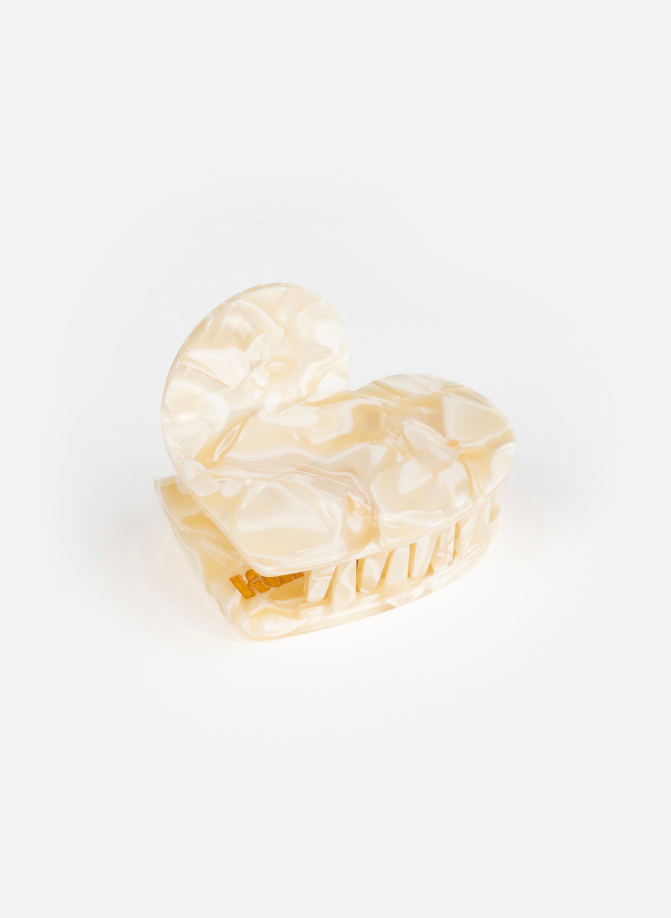 Pince à cheveux lova en acétate de cellulose KURAGE GINZA Beige