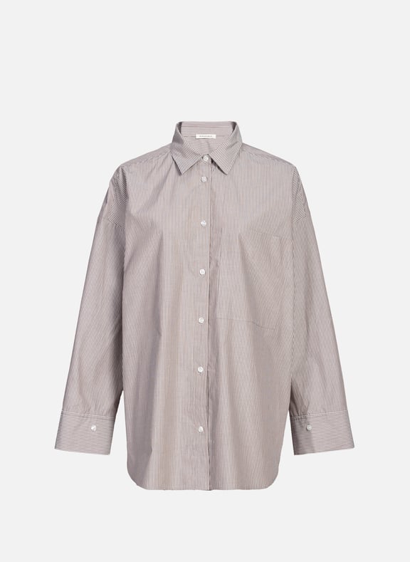 Chemise col classique à rayures en coton biologique BY MALENE BIRGER Chemise col classique à rayures en coton biologique BY MALENE BIRGER