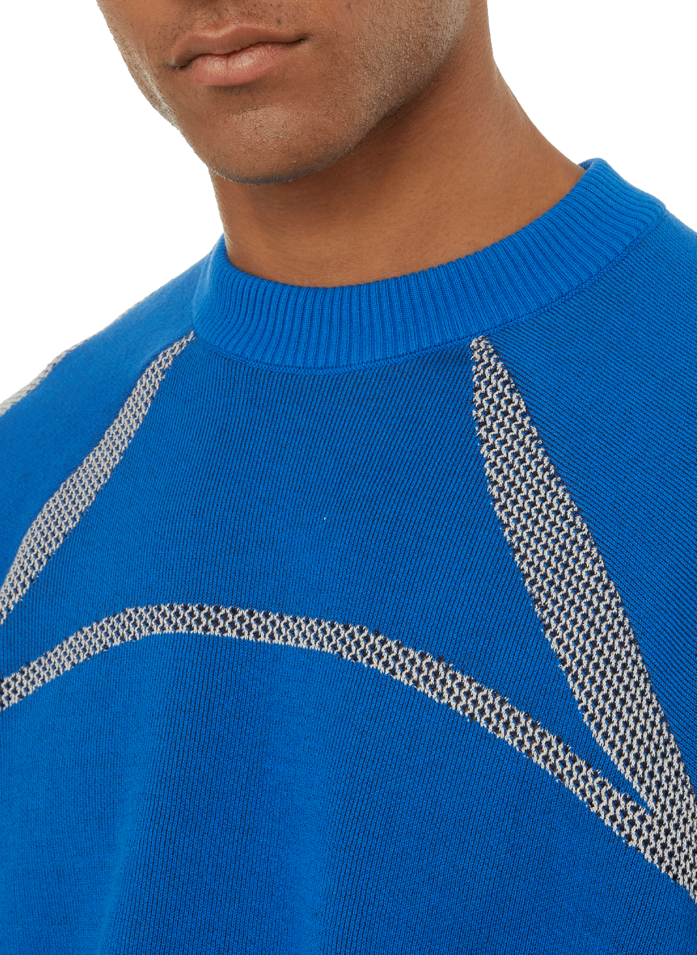 Pull ample en maille SAUL NASH Bleu