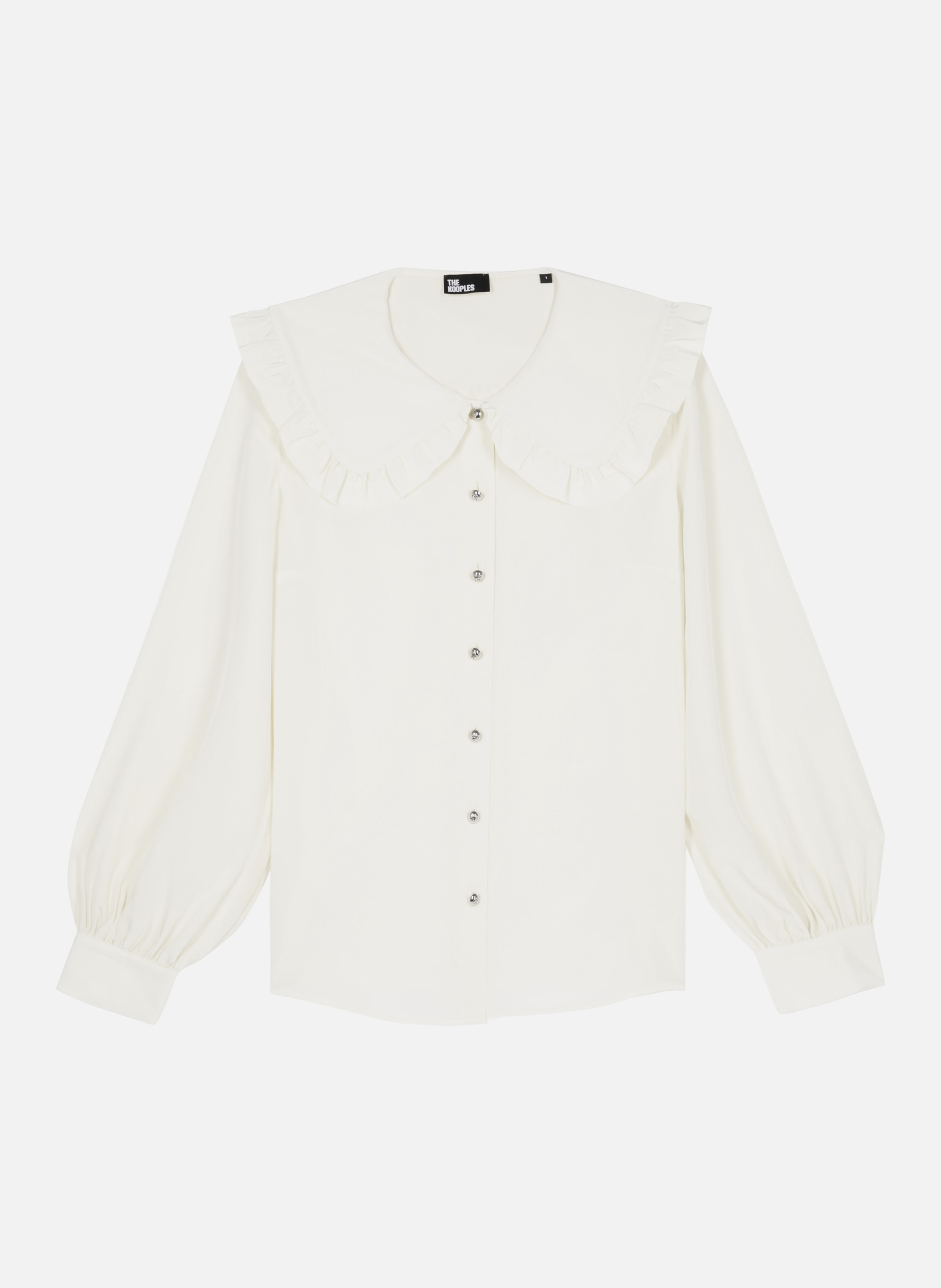 Chemise en soie THE KOOPLES Beige