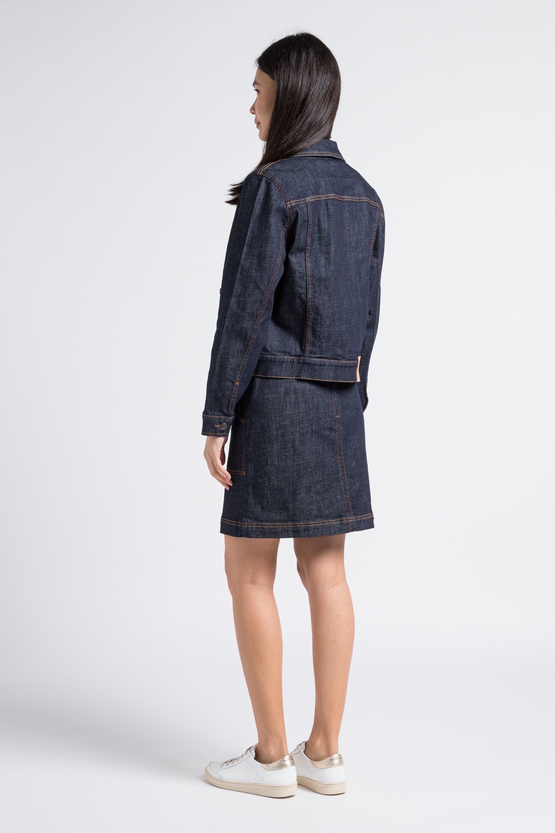 Baskets basses en cuir n°14 RIVECOUR Blanc