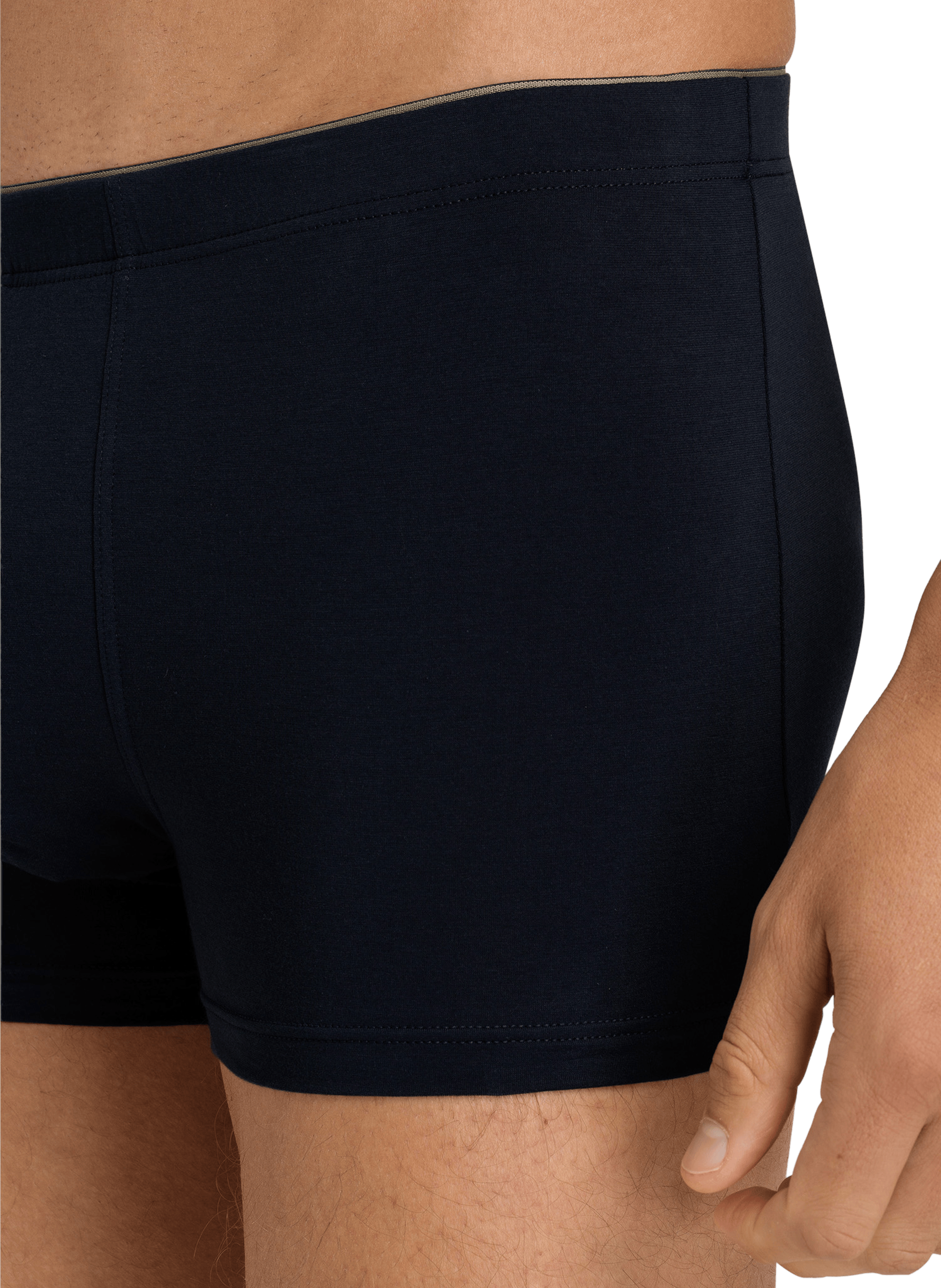 Stretch cotton boxers HANRO Blue