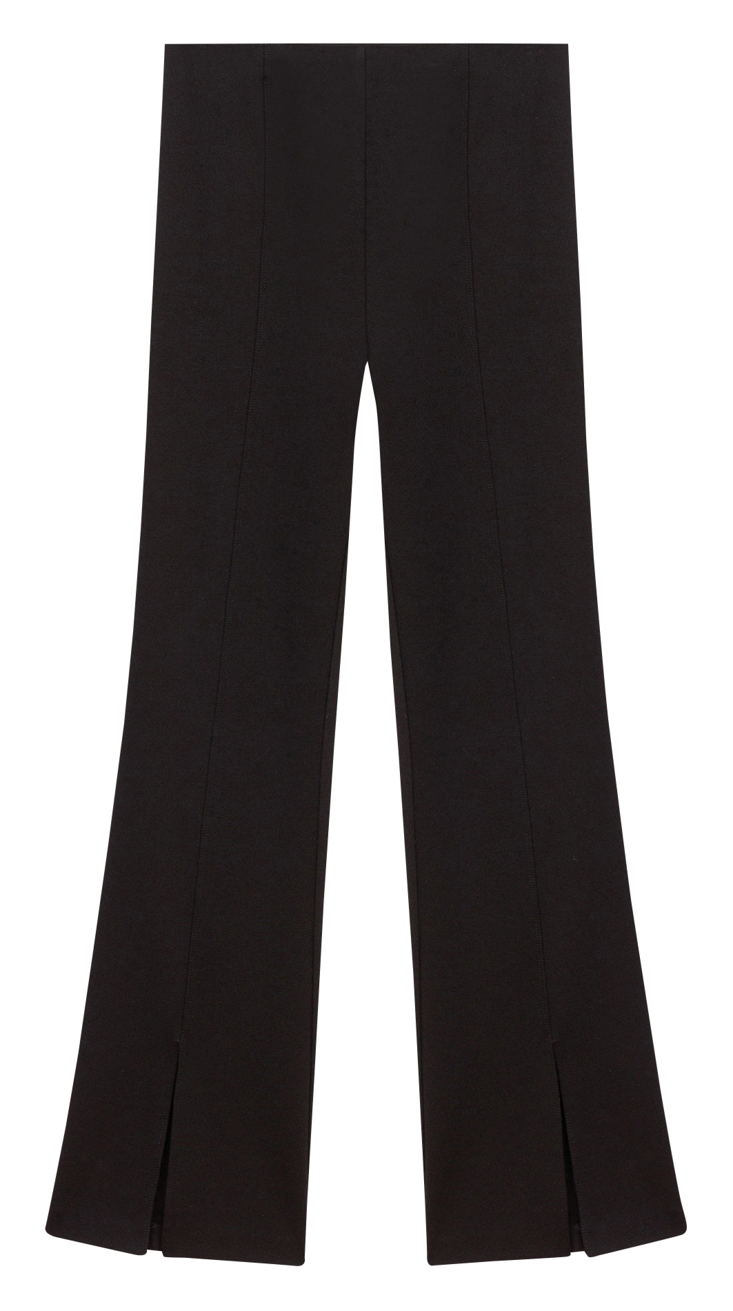 Pantalon fllare fendu MAJE Noir