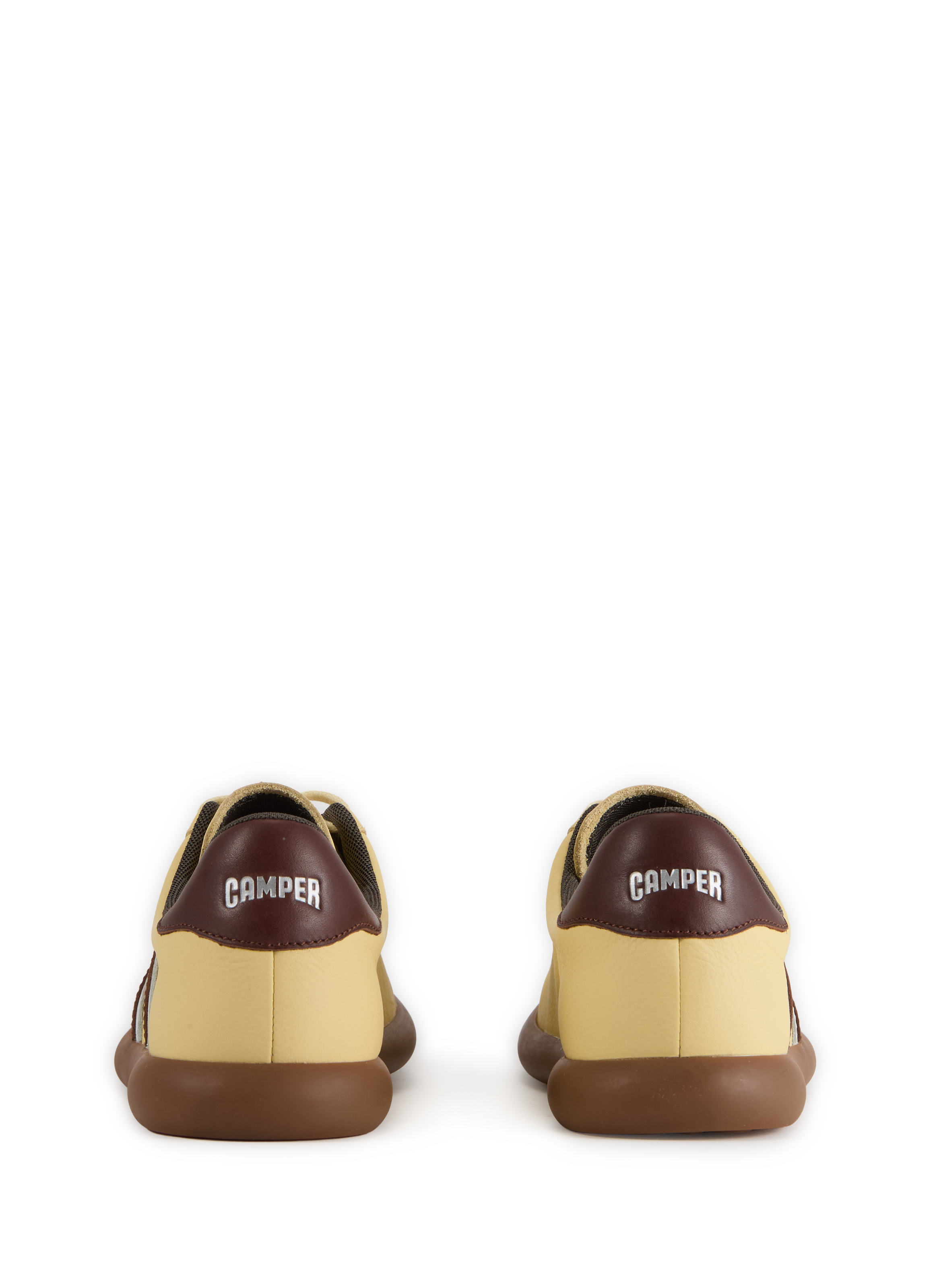 Baskets basses Pelotas Soller en cuir de vache CAMPER Jaune
