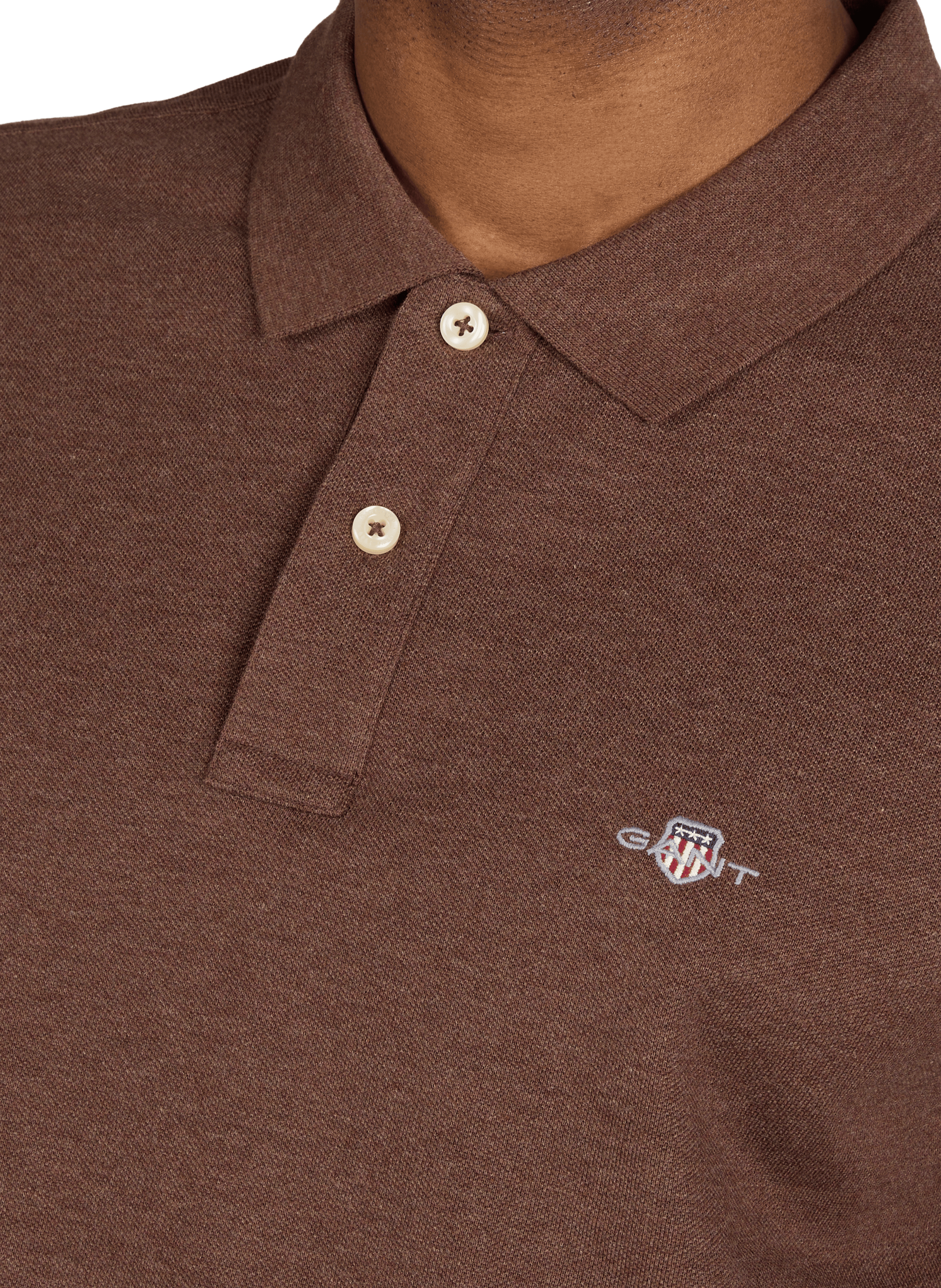  Cotton polo shirt  GANT Brown