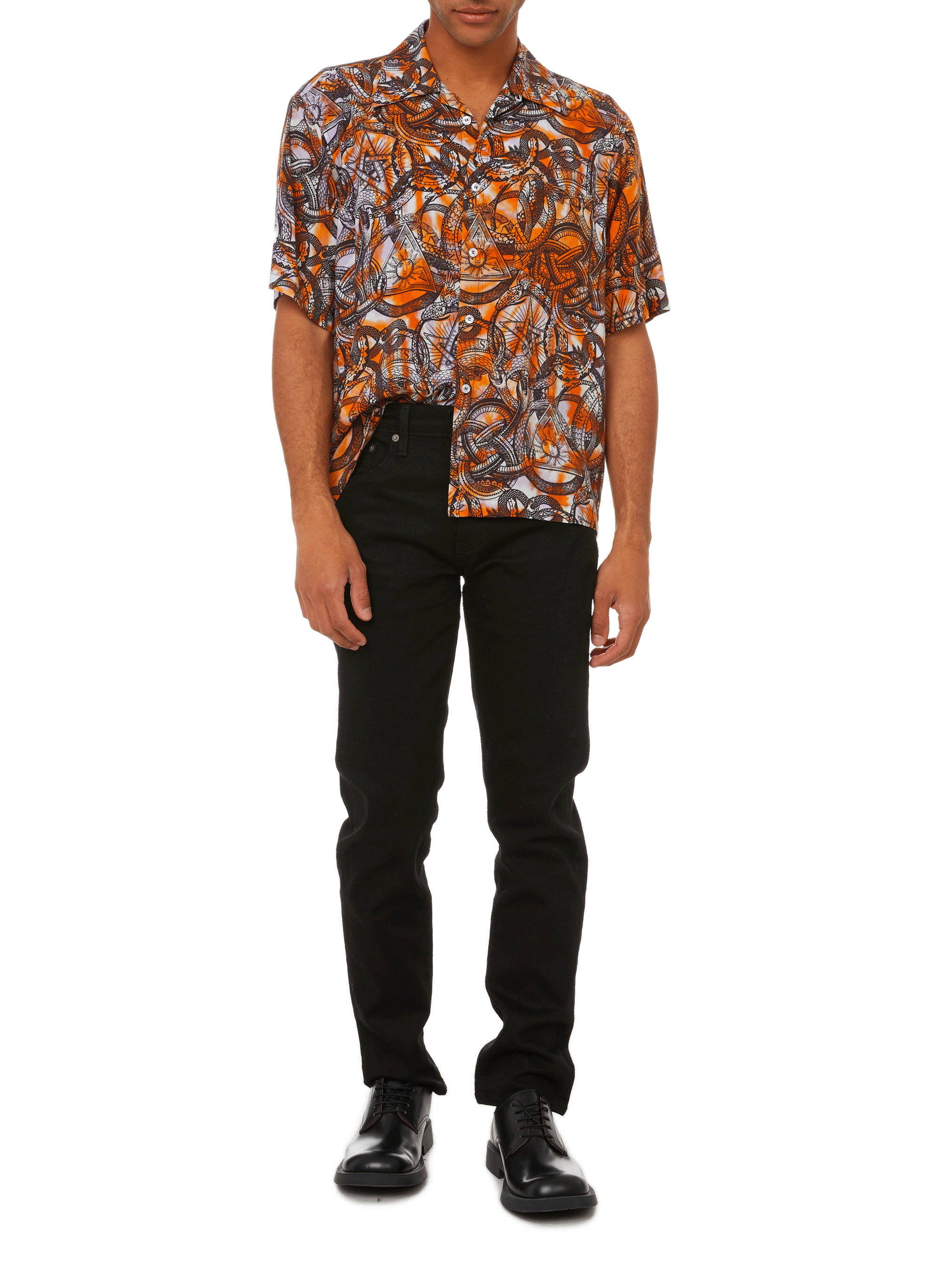 Jean 502 Taper en coton denim LEVI'S Noir