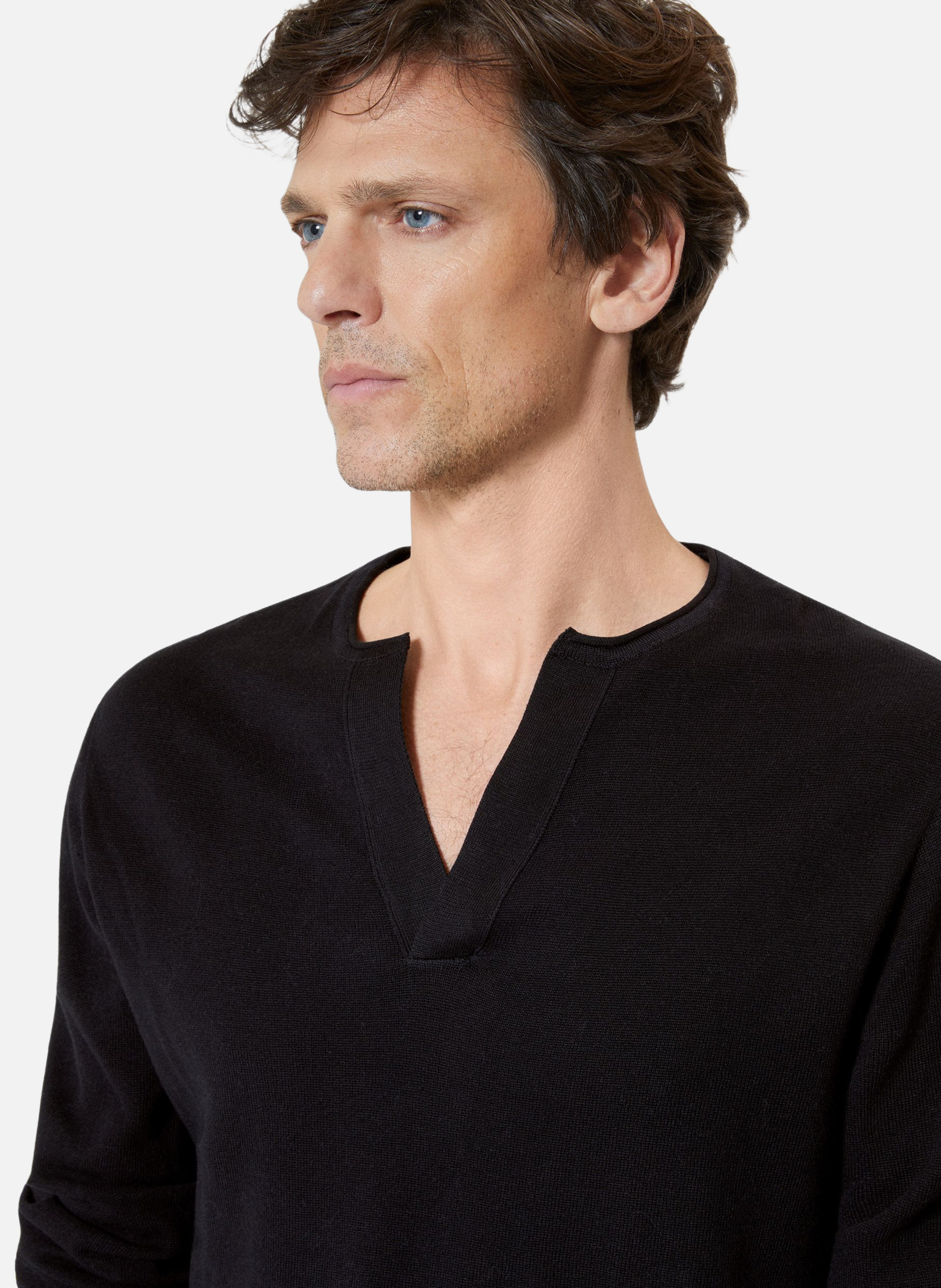 Pull col tunisien THE KOOPLES Noir