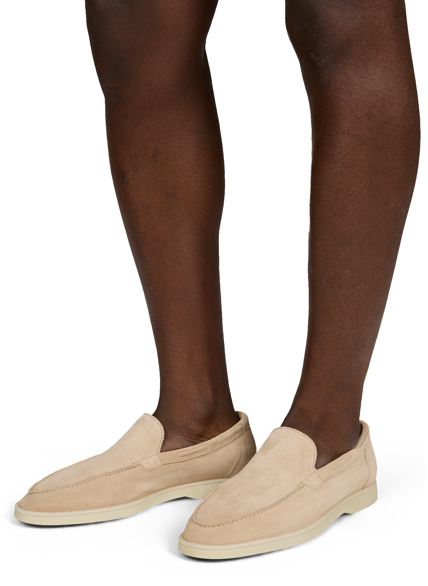 Mocassins en cuir suédé AURELIEN Beige