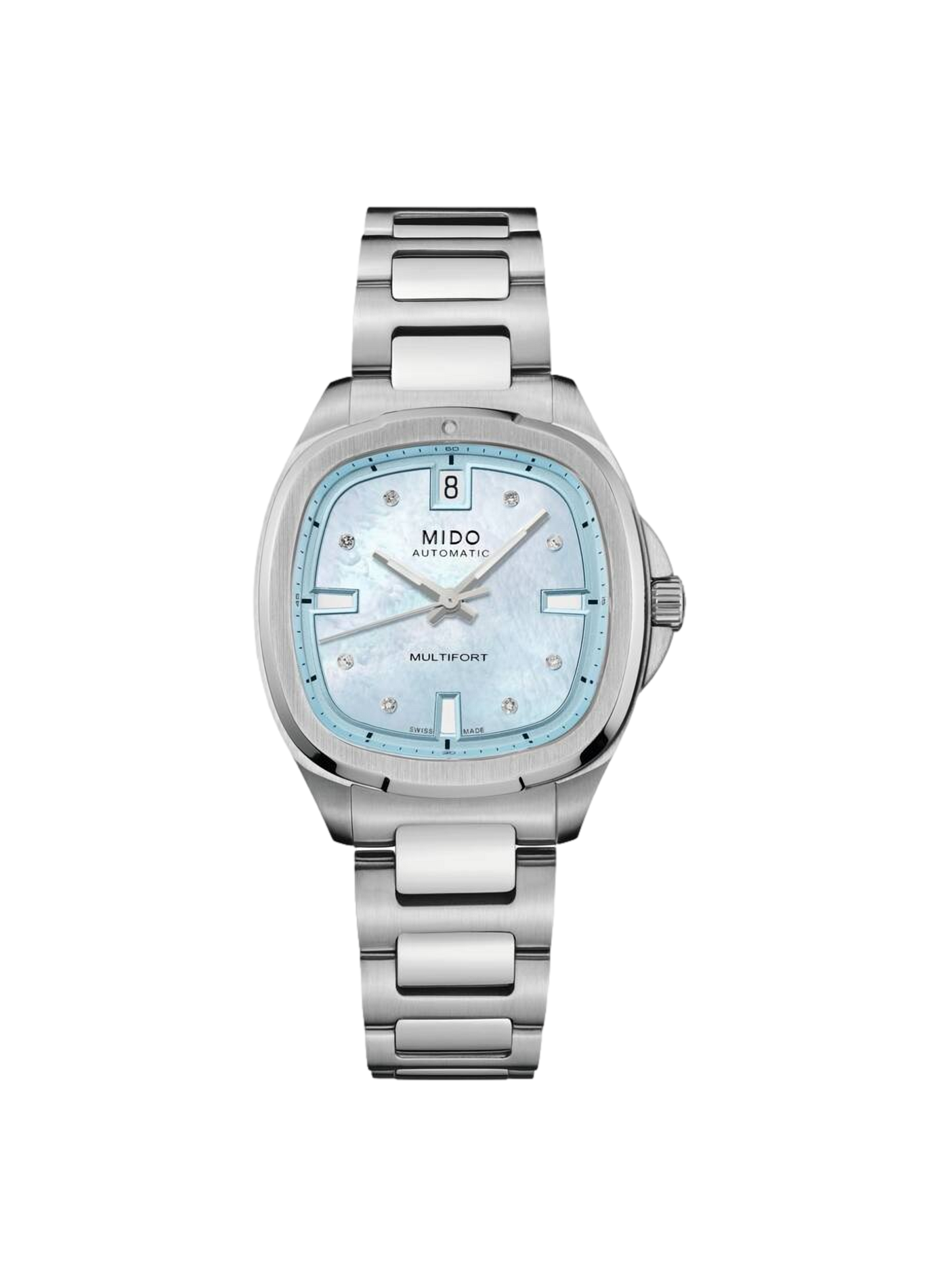Montre automatique Multifort en acier inoxydable MIDO Bleu