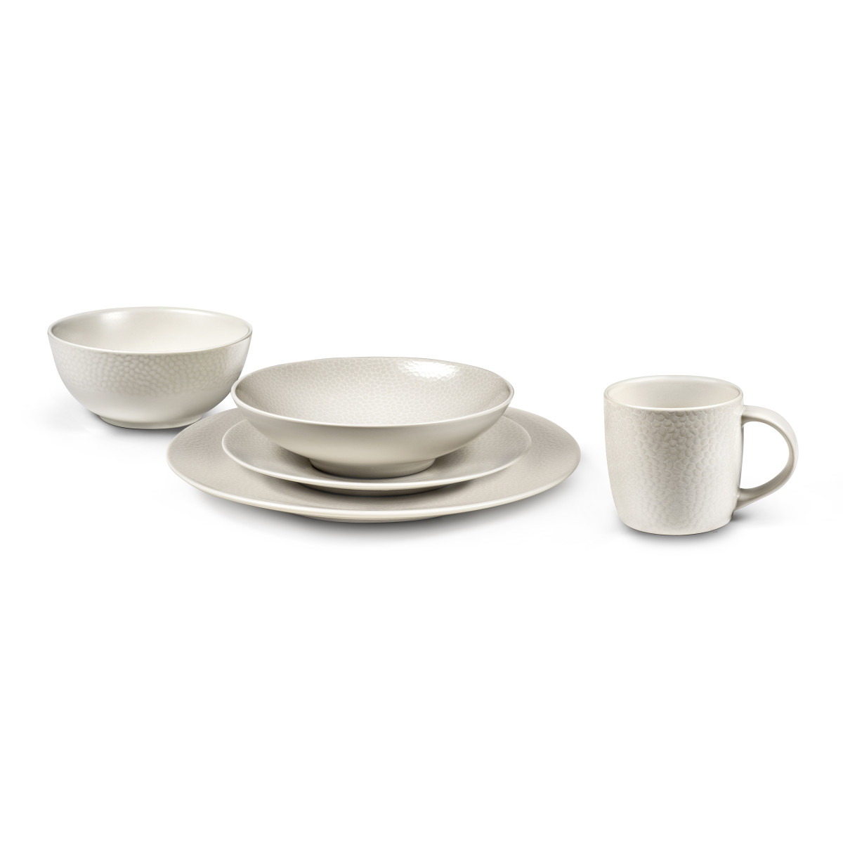 Stone - assiette plate 27 cm (lot de 6) MEDARD DE NOBLAT Beige