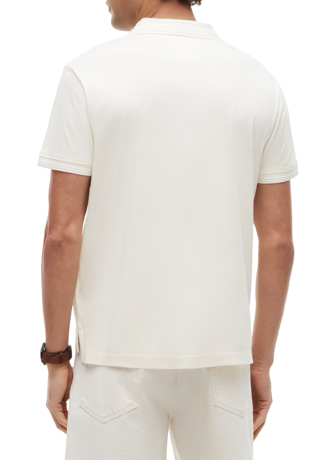 Polo manches courtes en coton TOMMY HILFIGER Beige