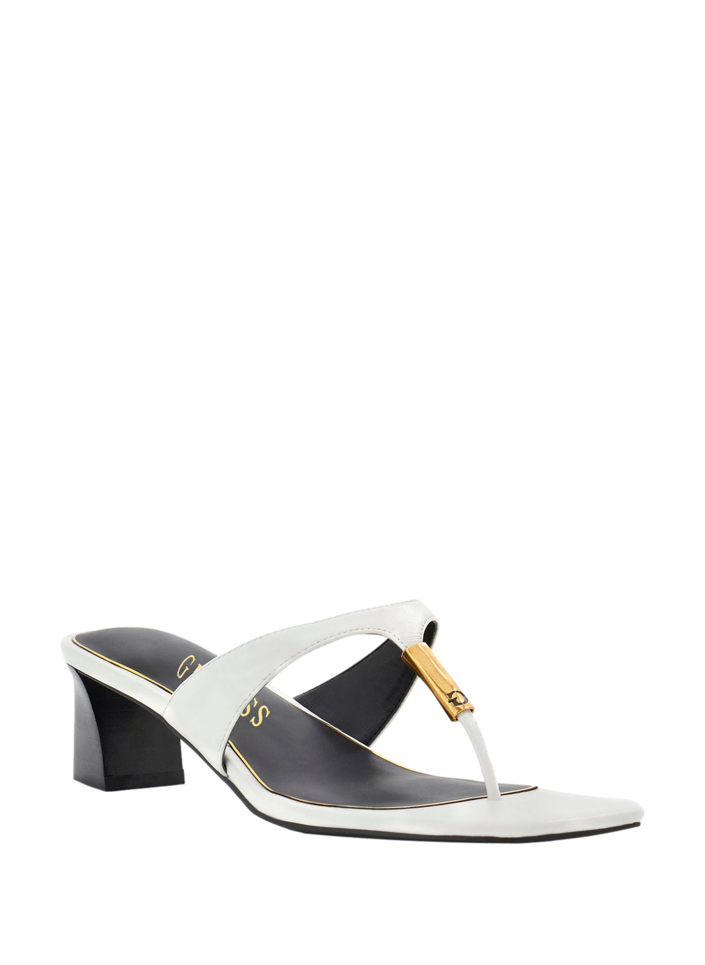 Yaiza leather sandals GUESS White