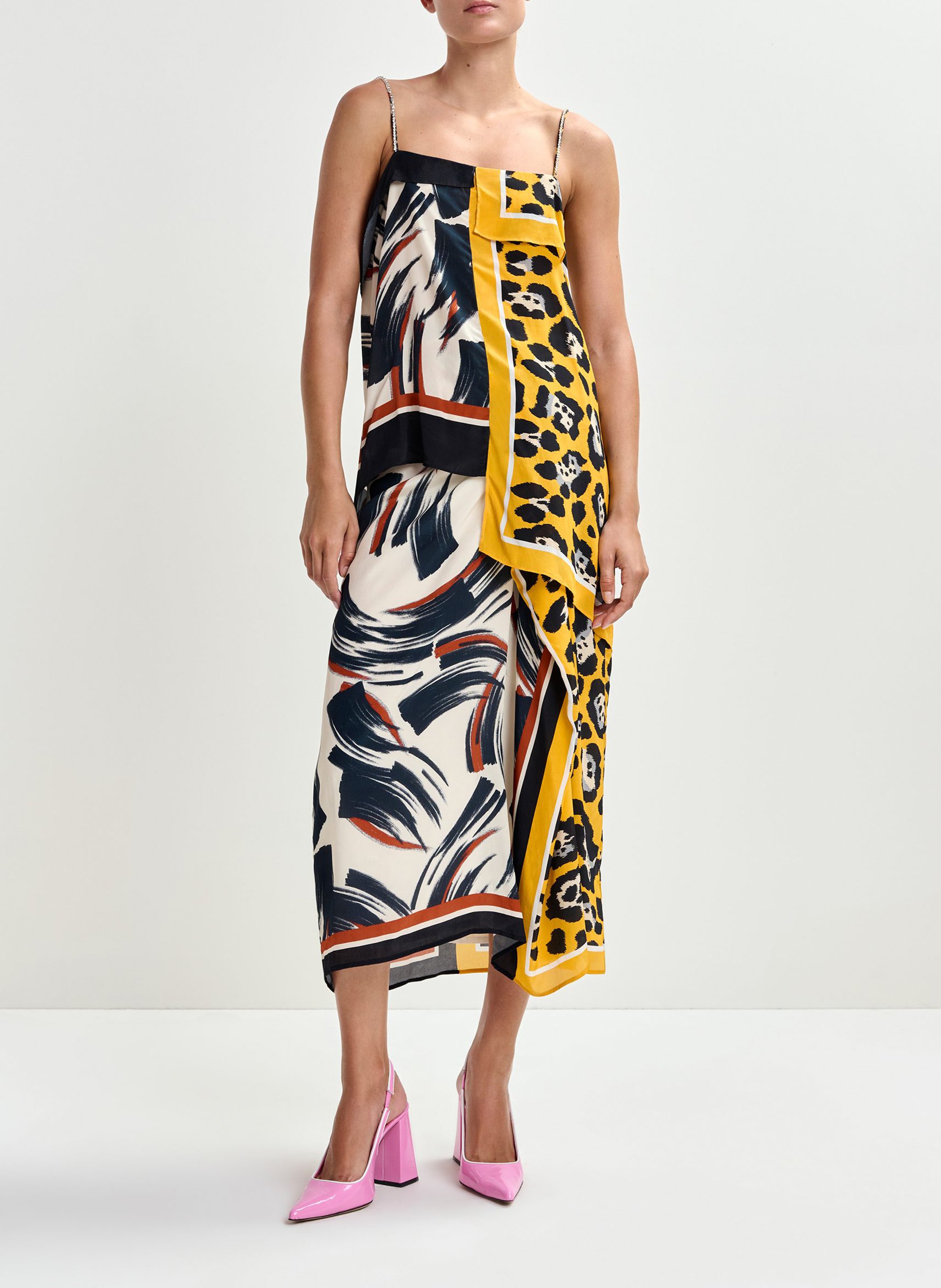 Jupe longue imprimée juanita ESSENTIEL ANTWERP Multicolore
