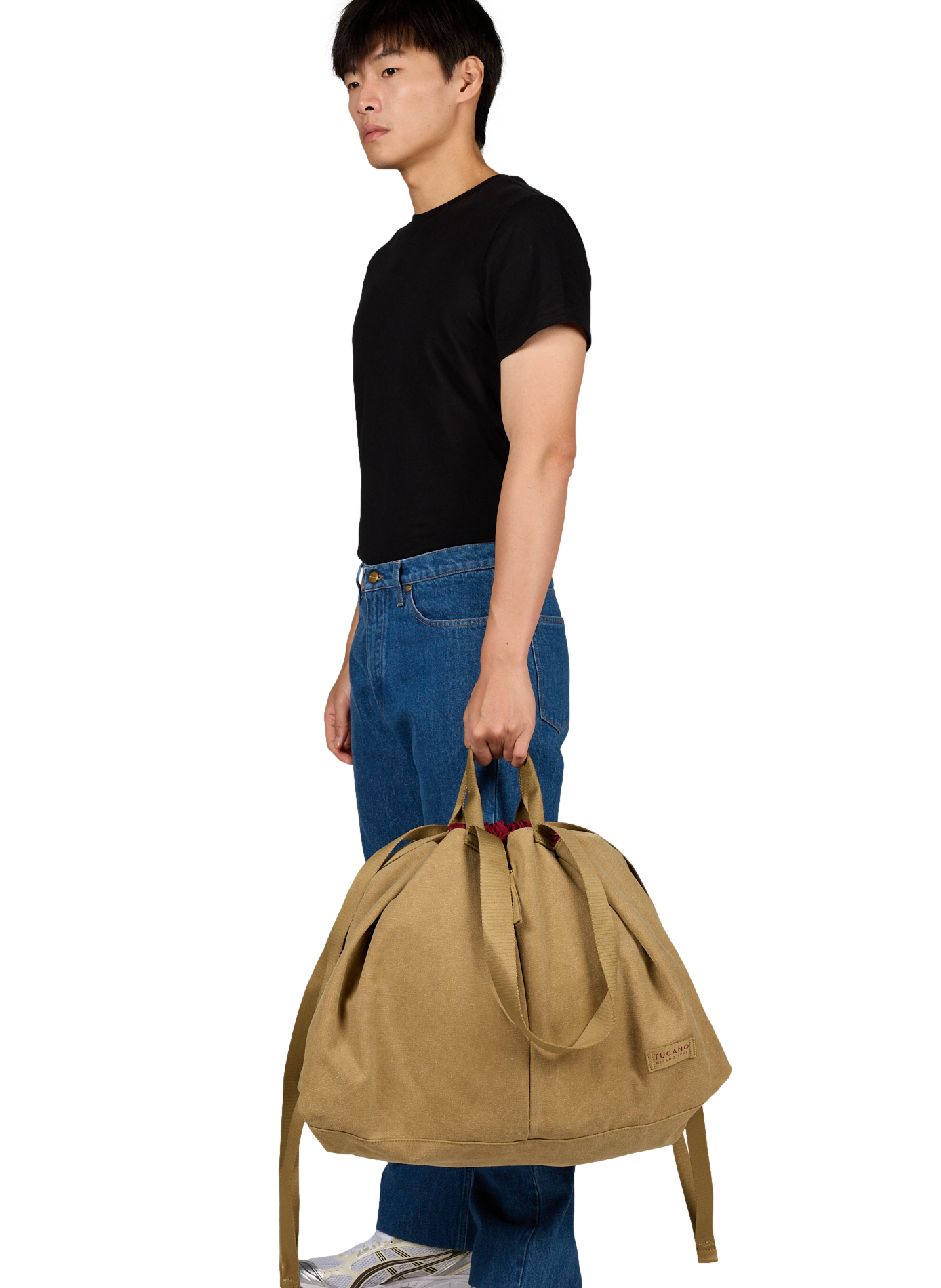 Bcash weekend bag in blended cotton TUCANO Khaki